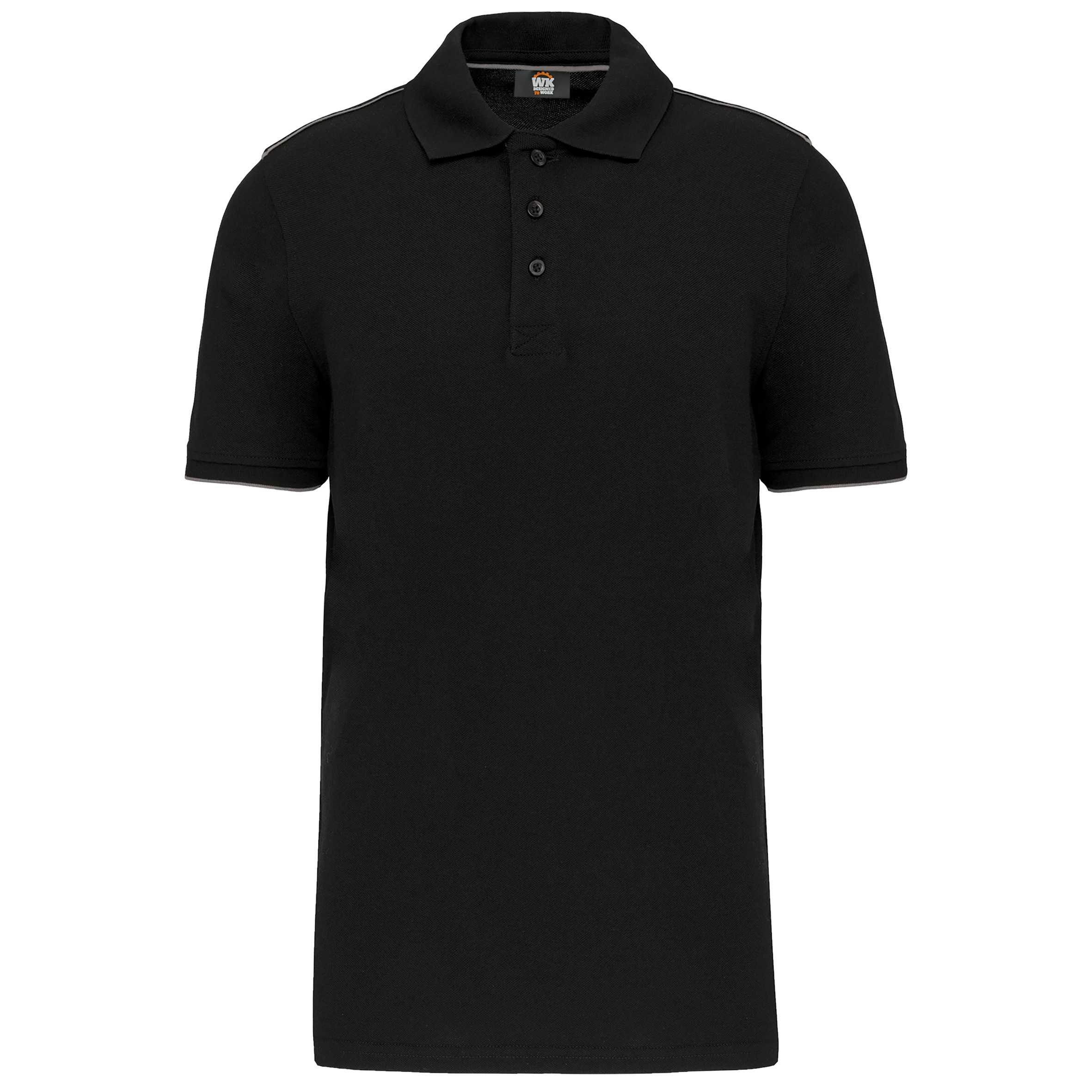 Polo Day To Day contrastado hombre Black / Silver