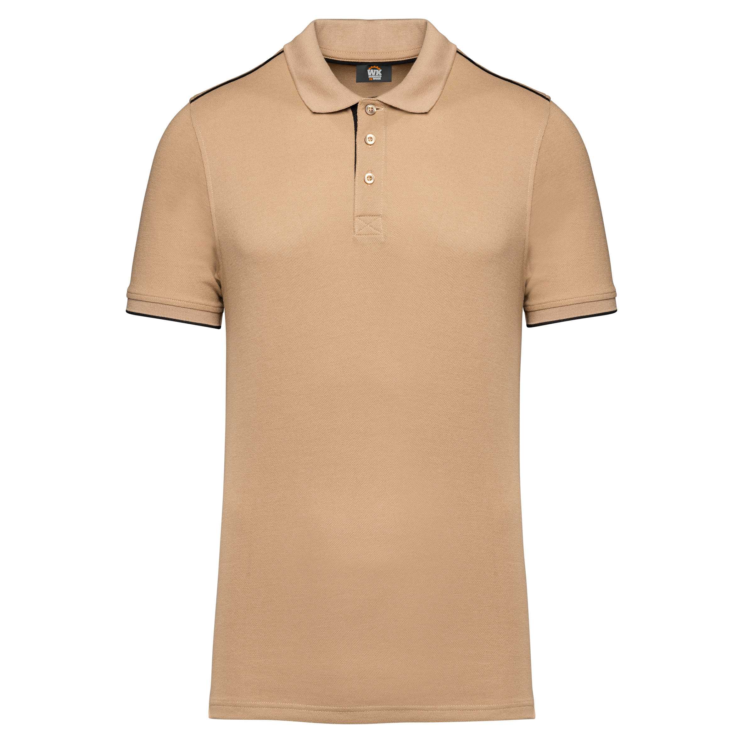 Polo Day To Day contrastado hombre Camel / Black