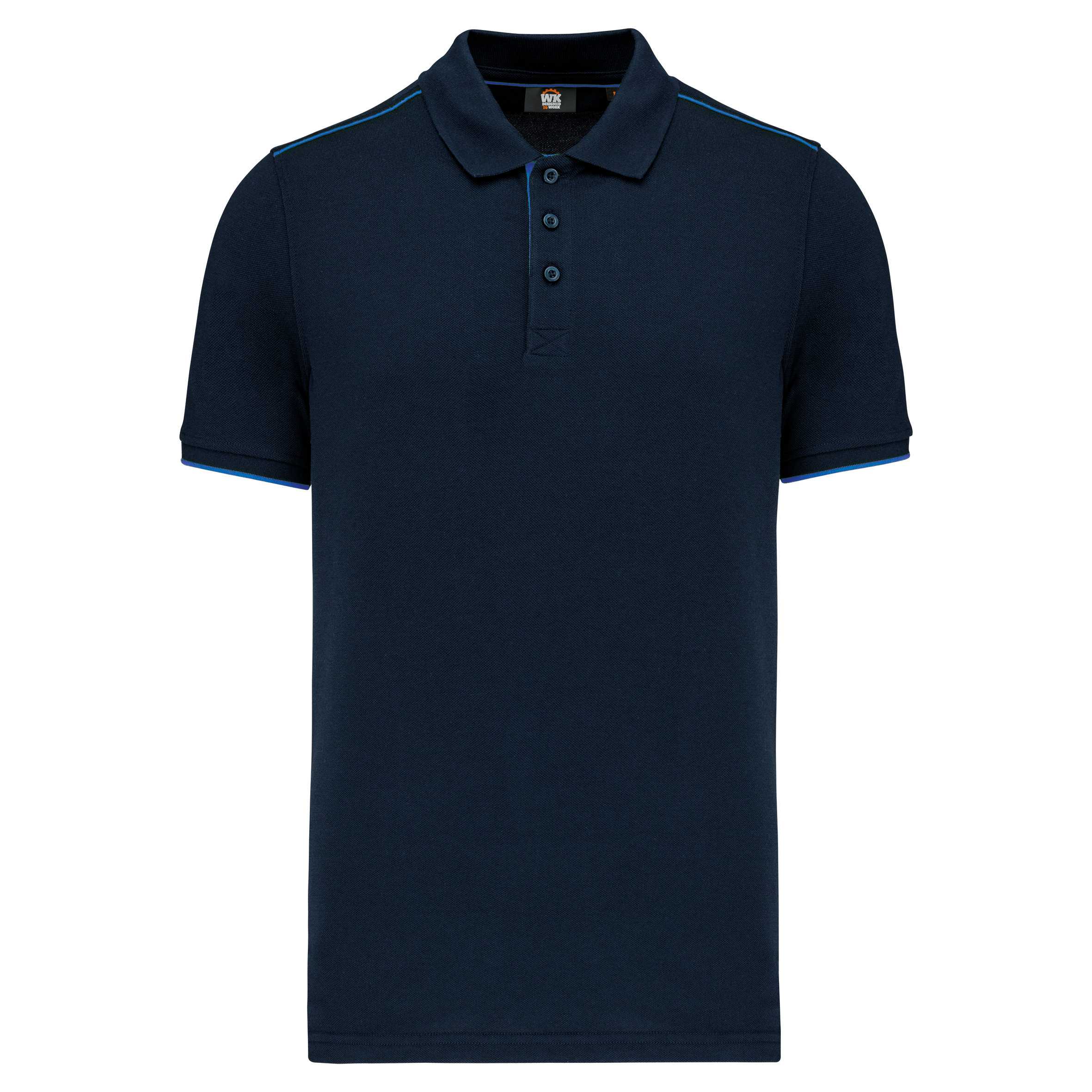 Polo Day To Day contrastado hombre Navy / Light Royal Blue