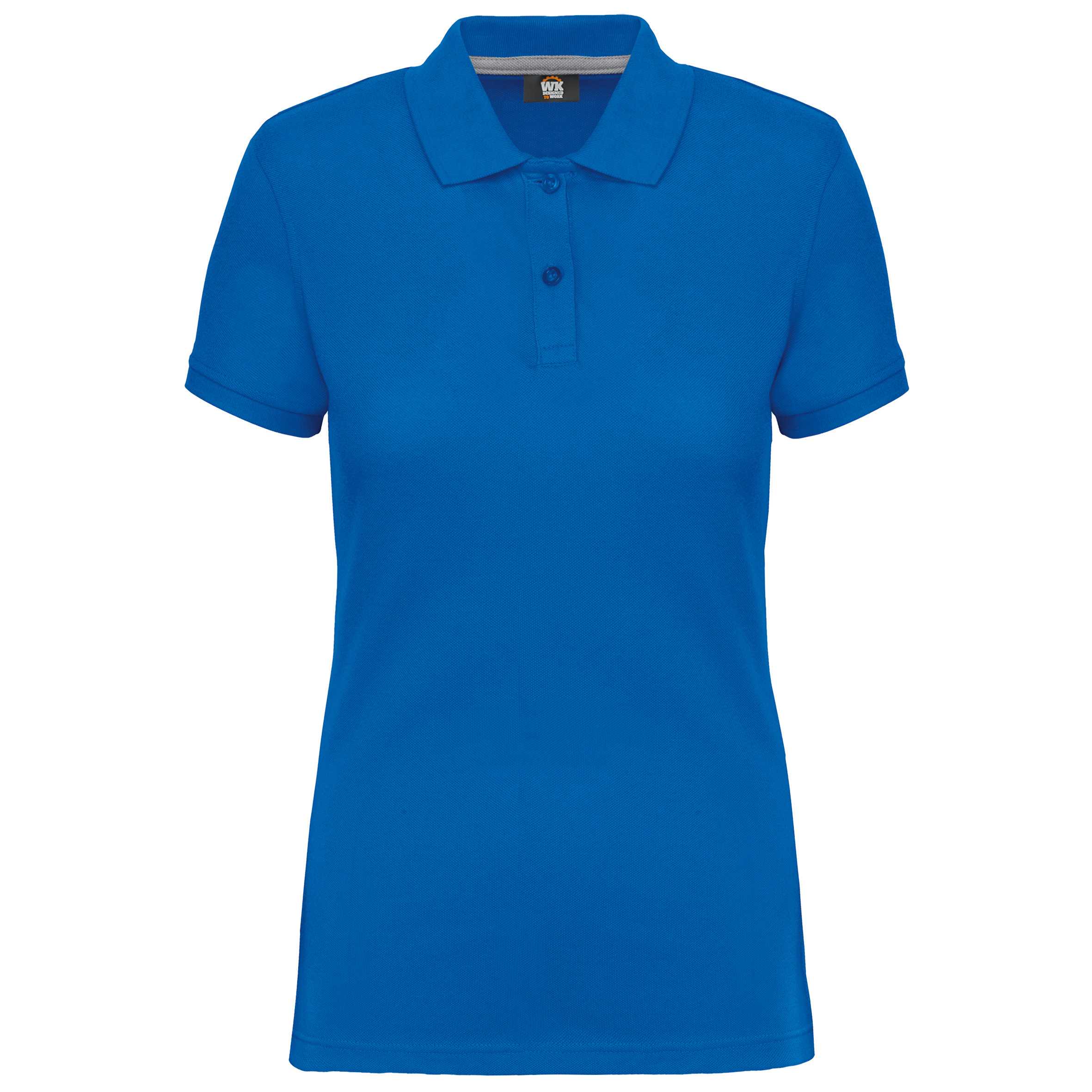 Polo Antibacteriano Mujer Light Royal Blue