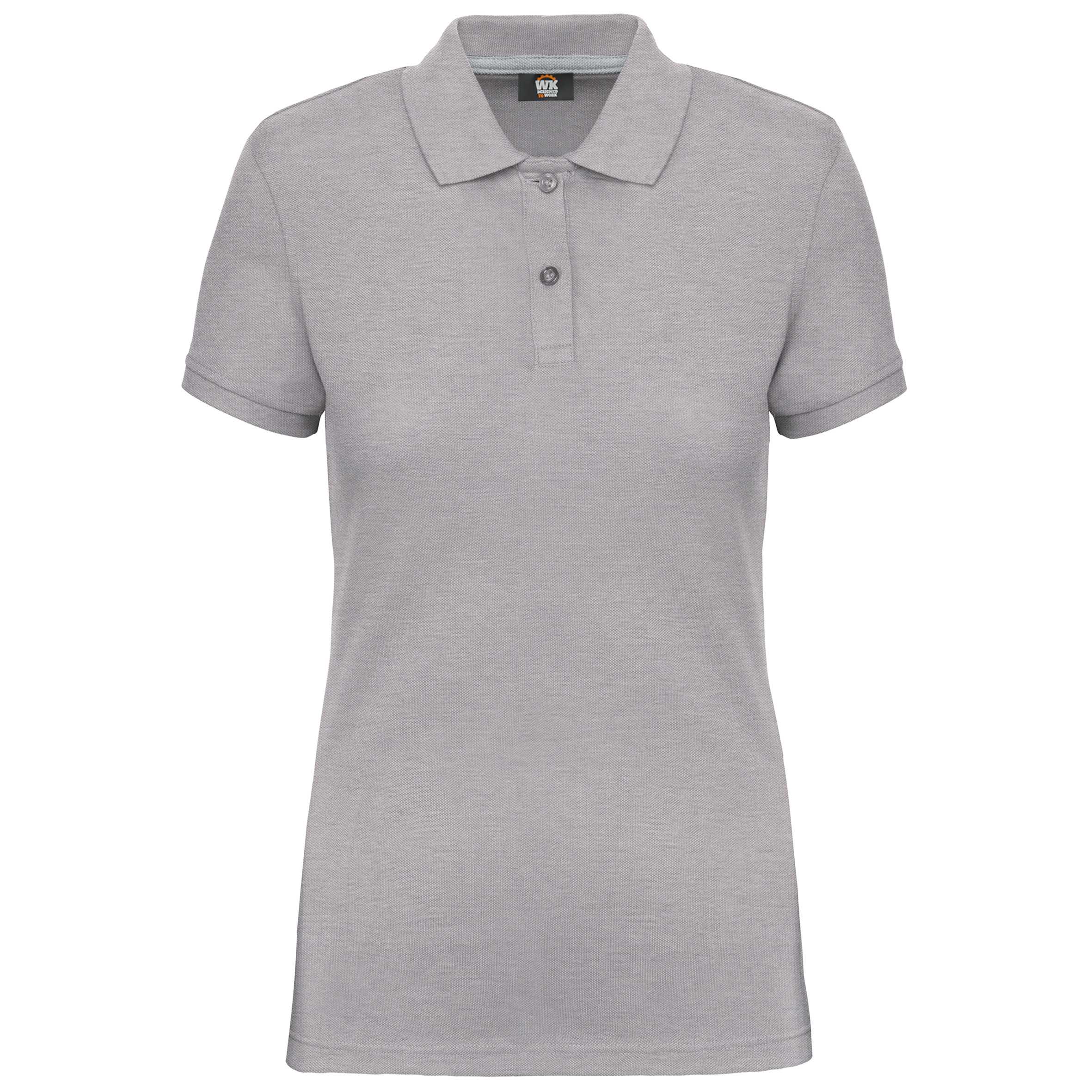 Polo Antibacteriano Mujer Oxford Grey