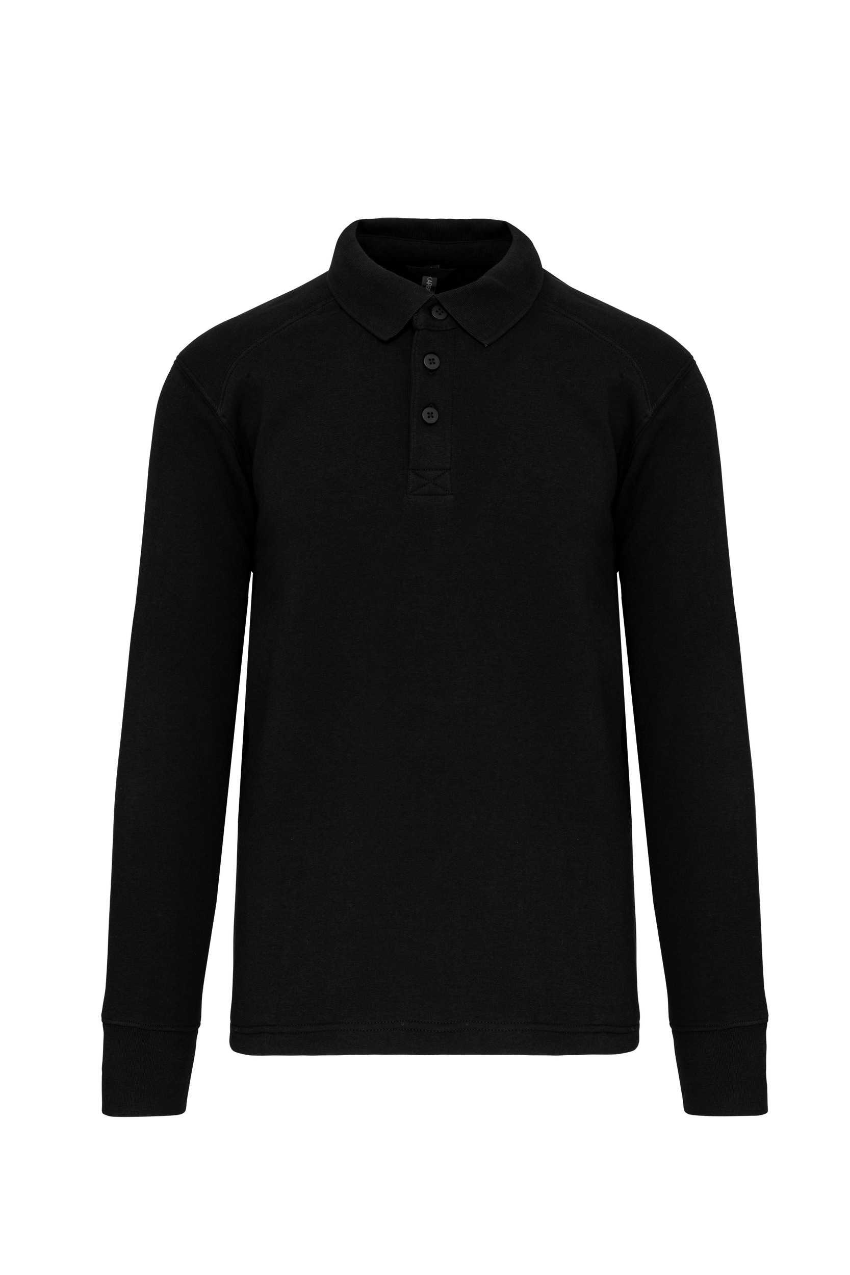 Sudadera cuello polo Black