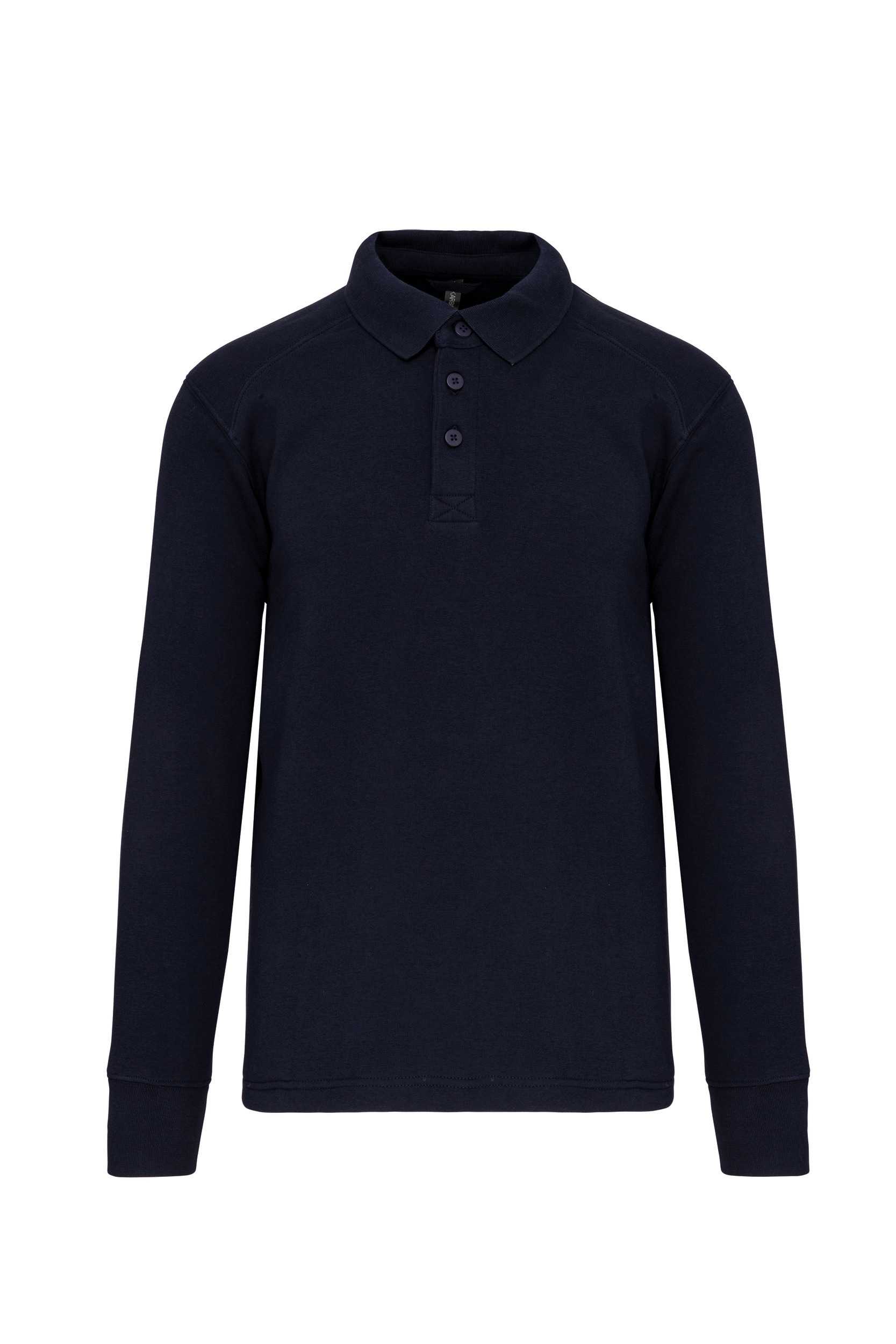 Sudadera cuello polo Navy