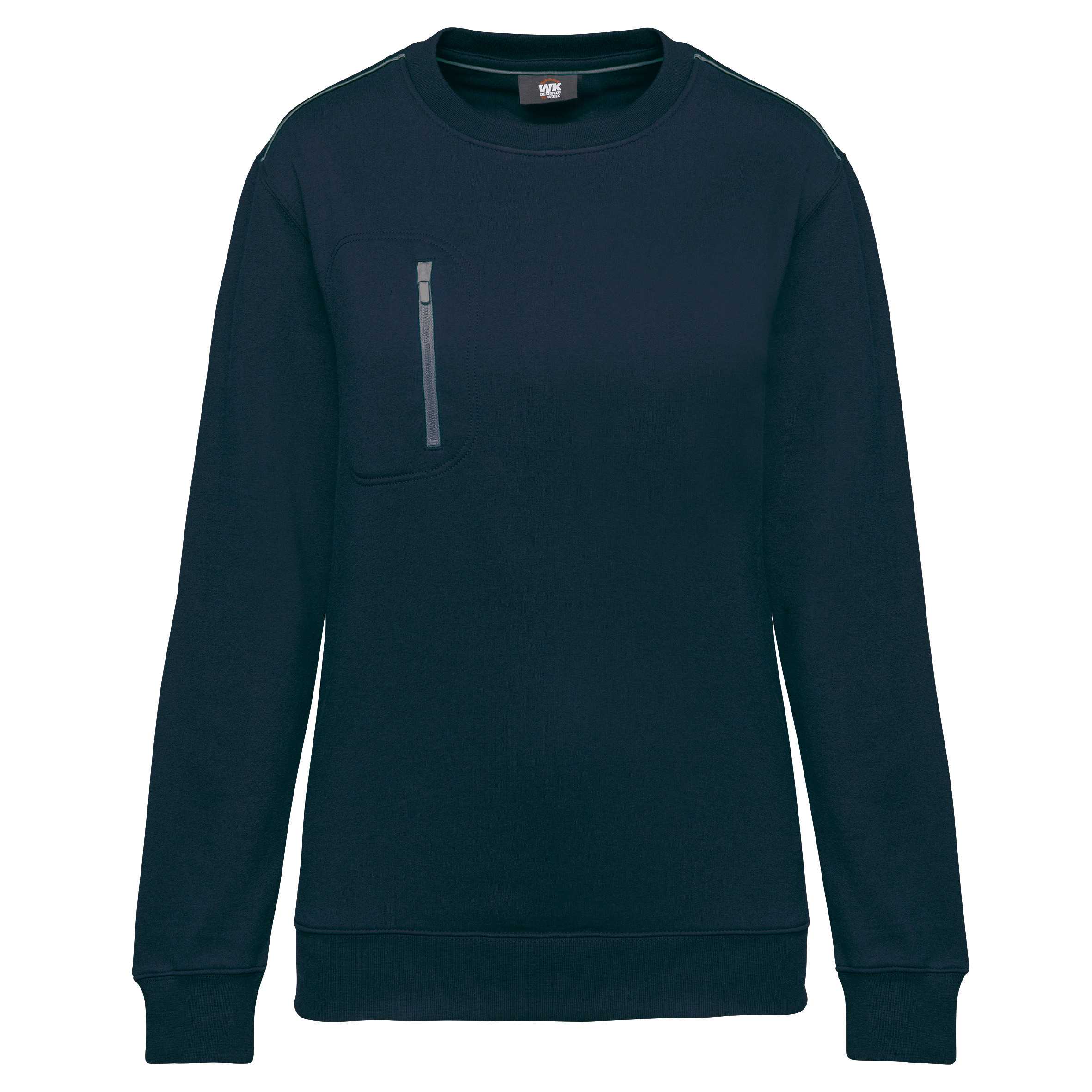 Sudadera Day To Day con bolsillo a zip contraste - Unisex Navy / Silver