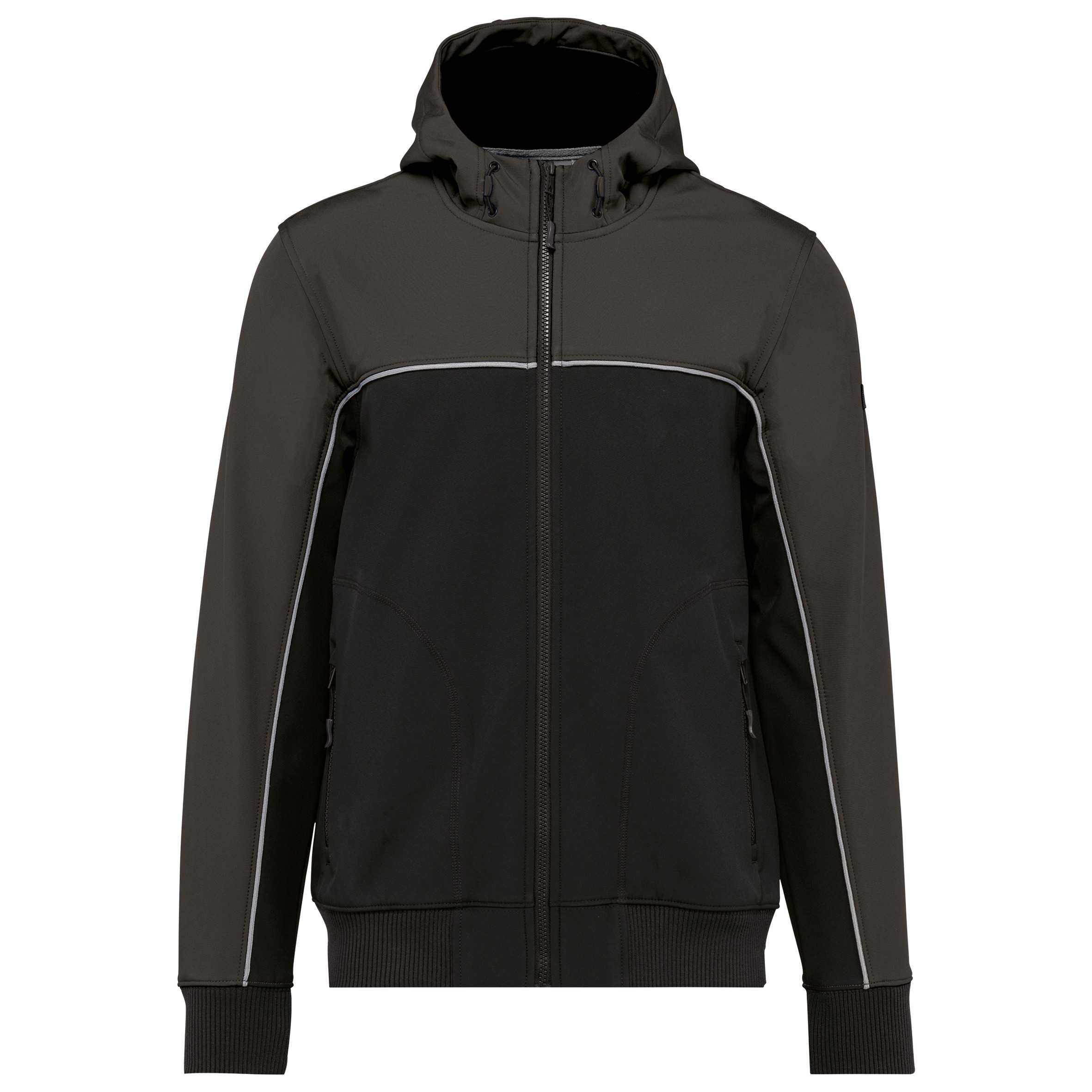CHAQUETA SOFTSHELL - 3 CAPAS - BIONIC-FINISH® ECO   Unisex Black / Dark Grey