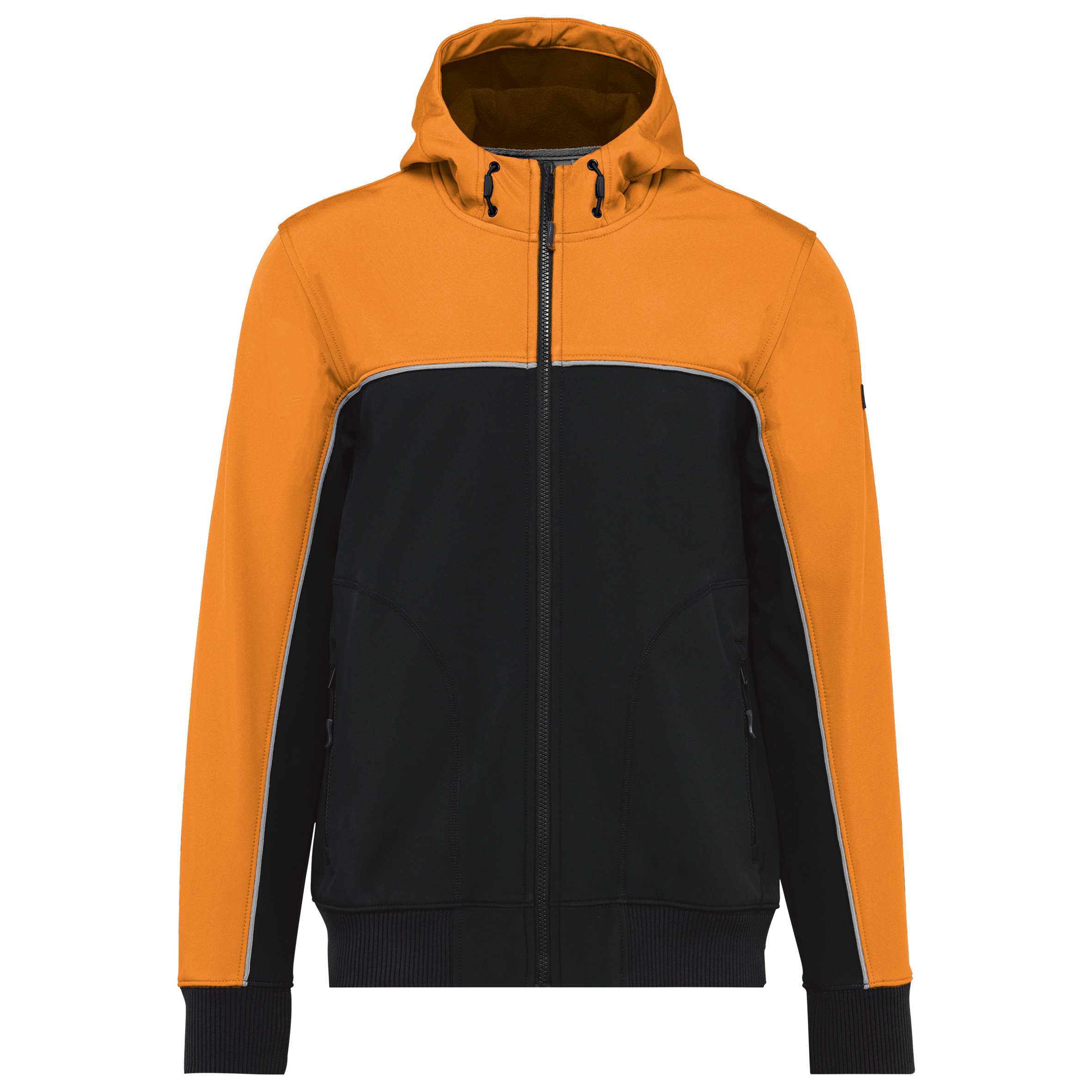 CHAQUETA SOFTSHELL - 3 CAPAS - BIONIC-FINISH® ECO   Unisex Black / Orange