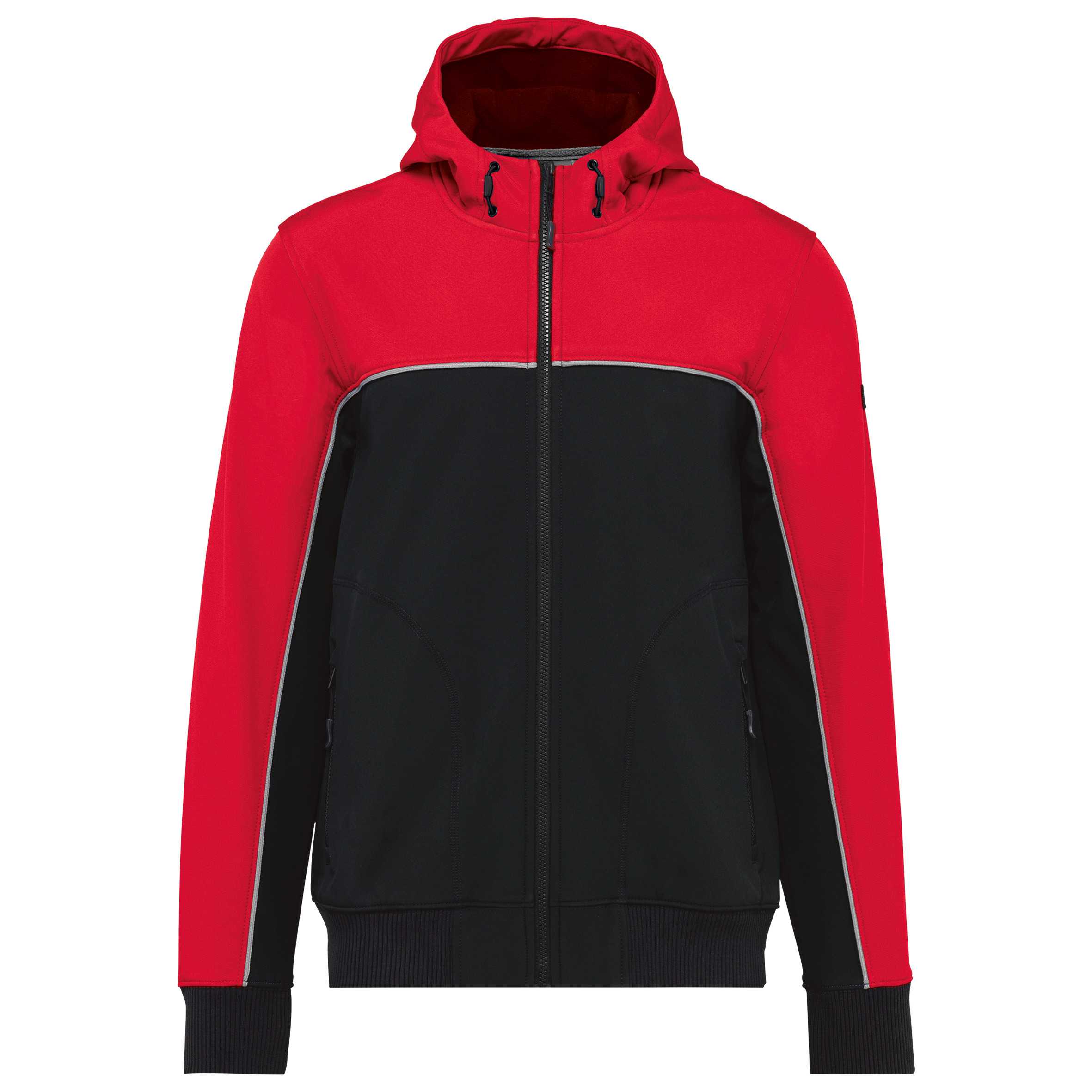 CHAQUETA SOFTSHELL - 3 CAPAS - BIONIC-FINISH® ECO   Unisex Black / Red