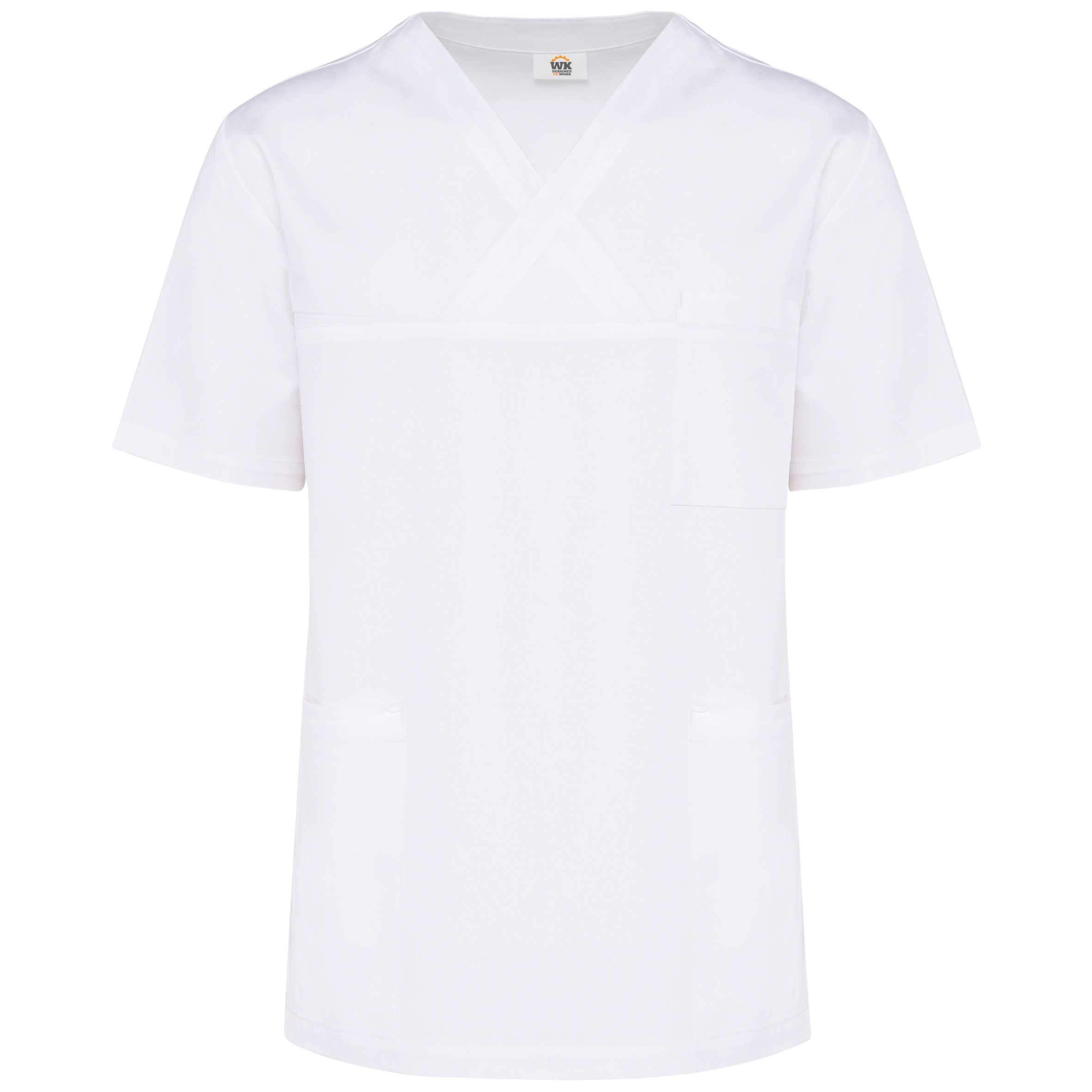 Casaca pijama algodón manga corta - Unisex White