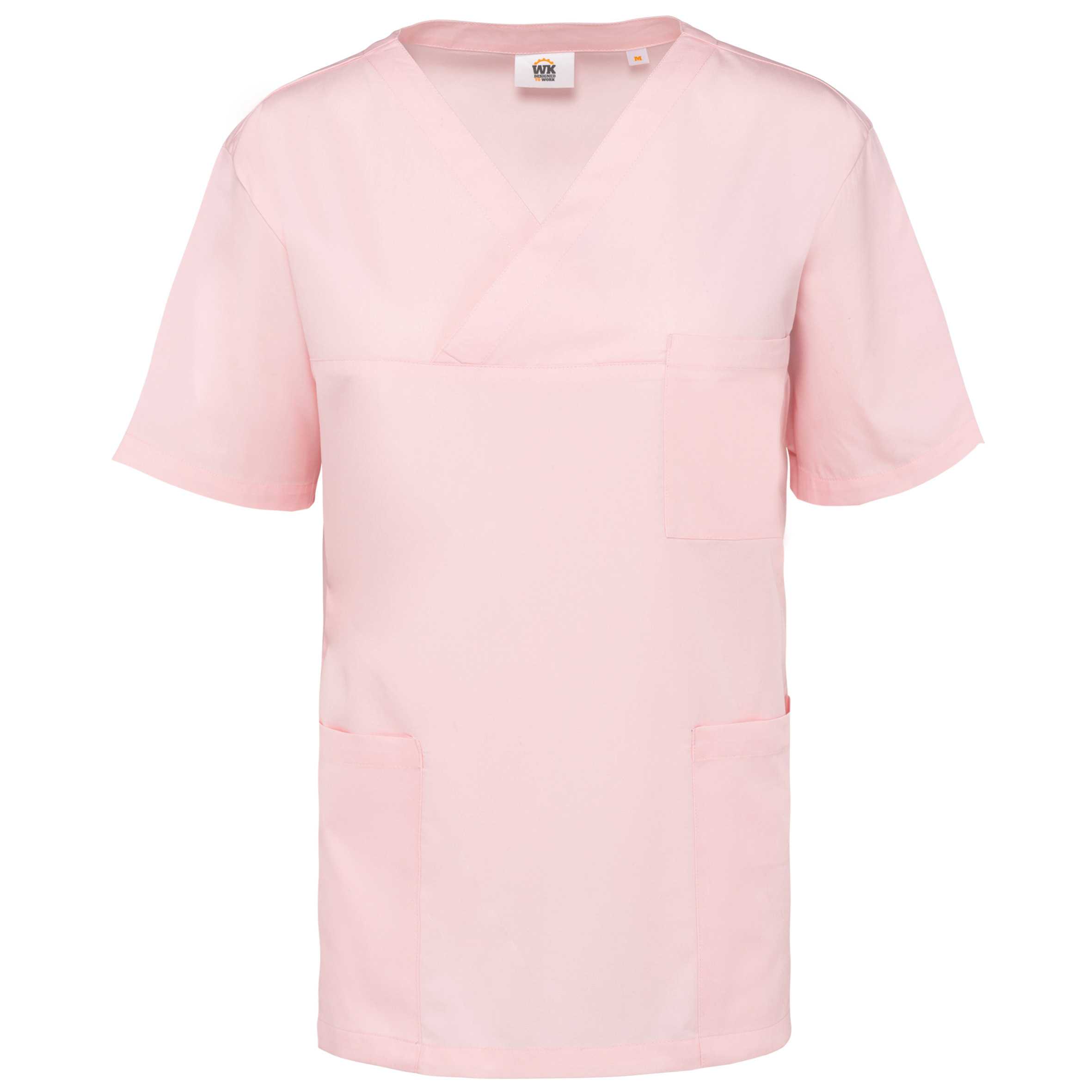 Casaca polialgodón manga corta – Unisex Pale Pink
