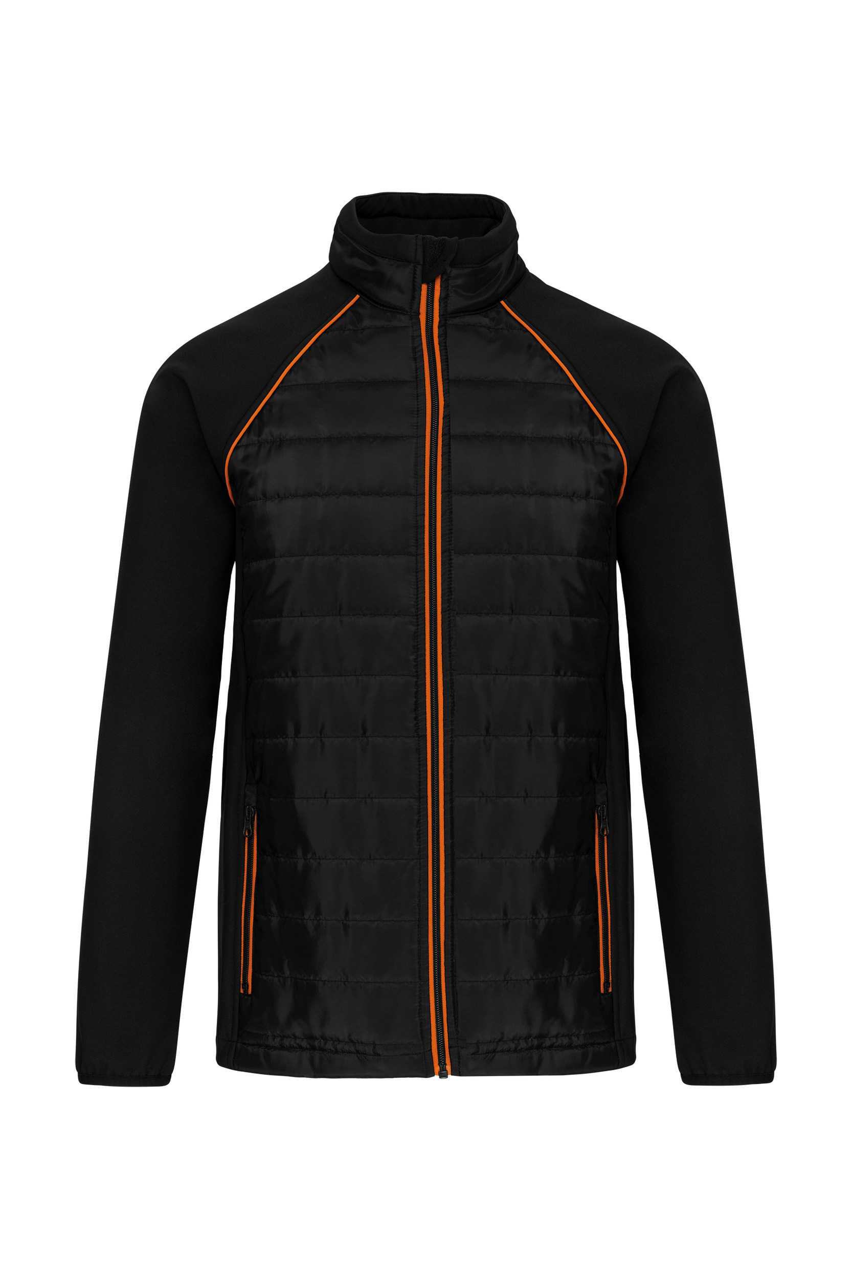 Chaqueta Day To day bimaterial - Unisex Black / Orange
