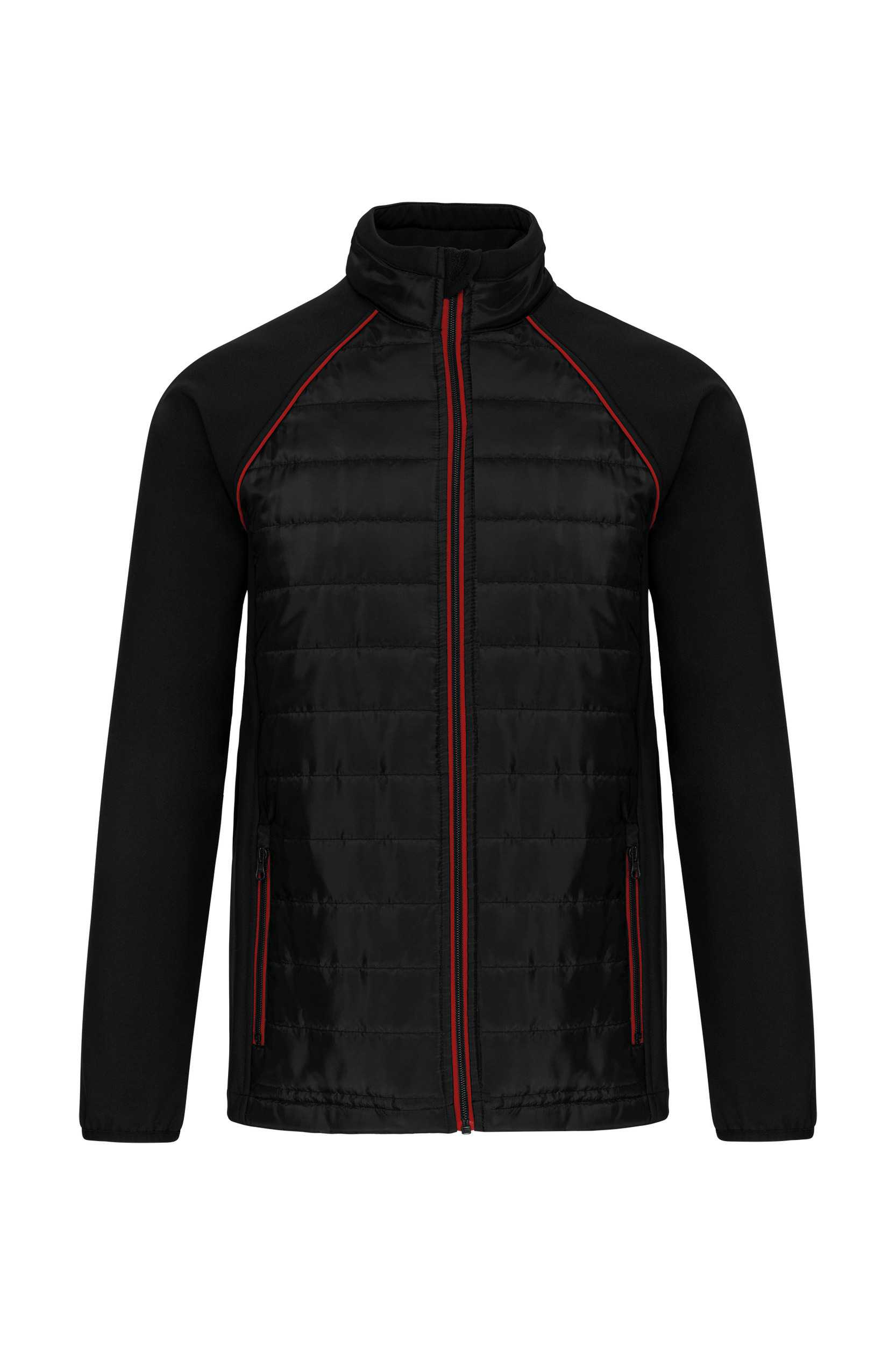 Chaqueta Day To day bimaterial - Unisex Black / Red
