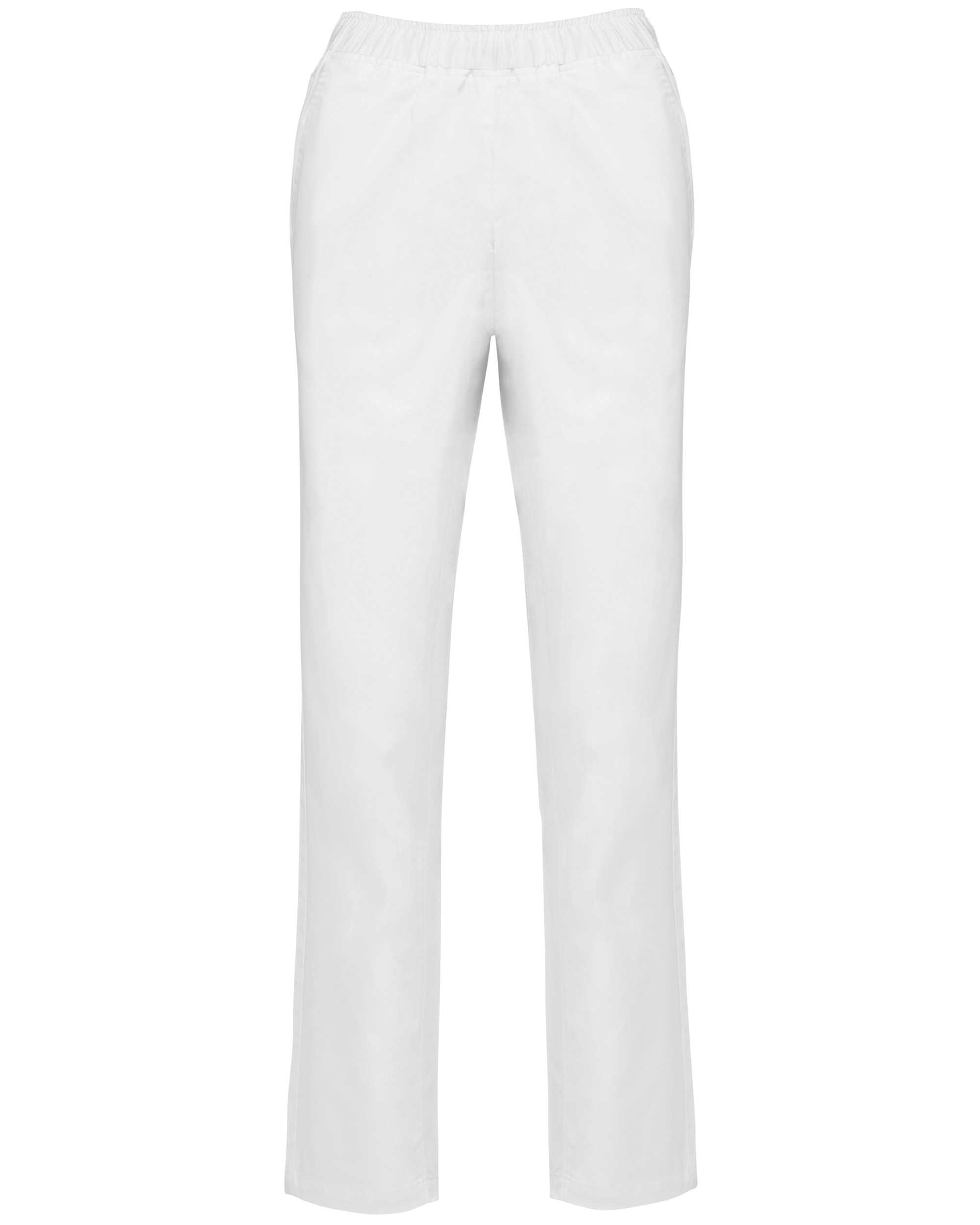 Pantalón polialgodón mujer White