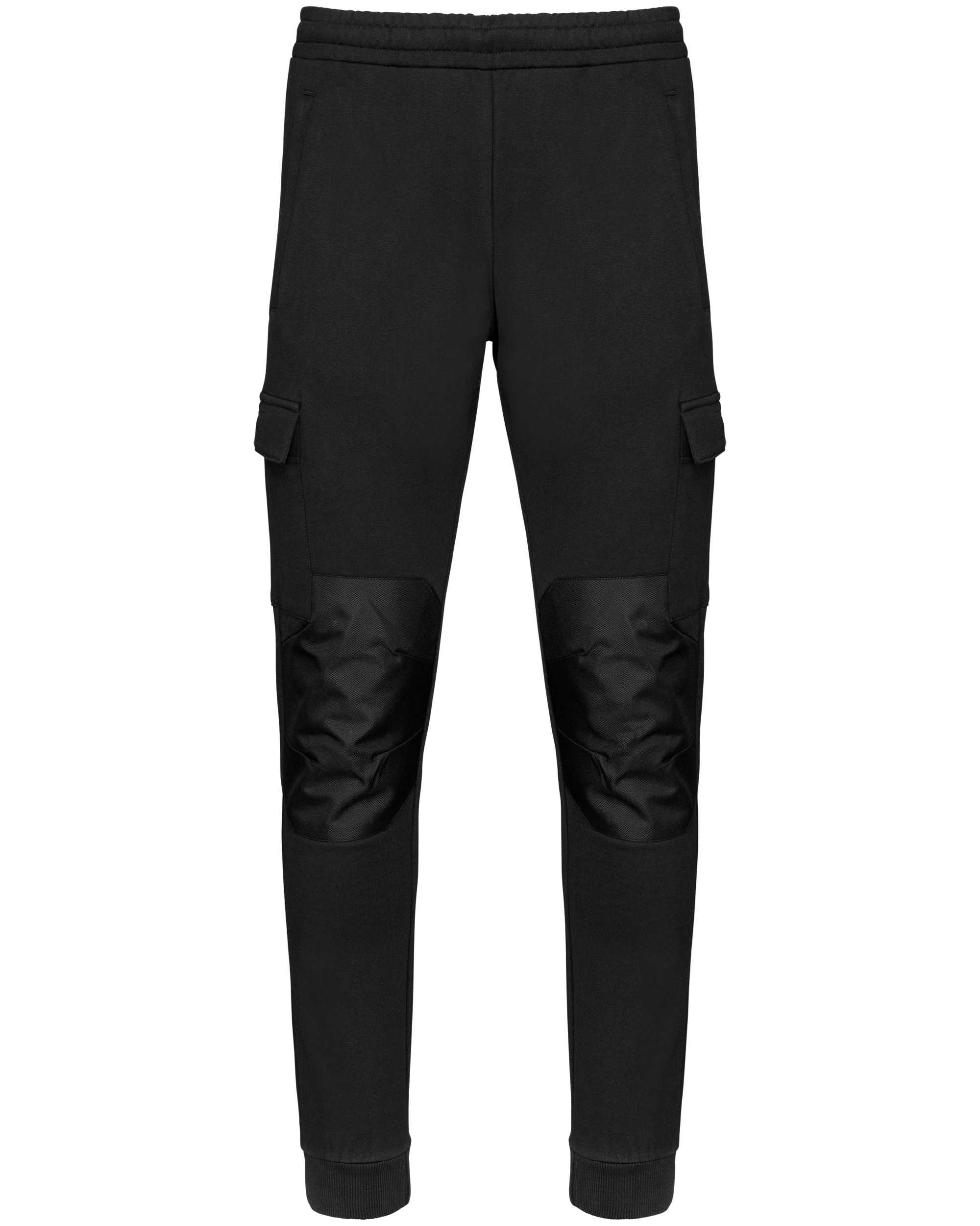 Pantalones cargo de felpa ecorresponsable hombre Black