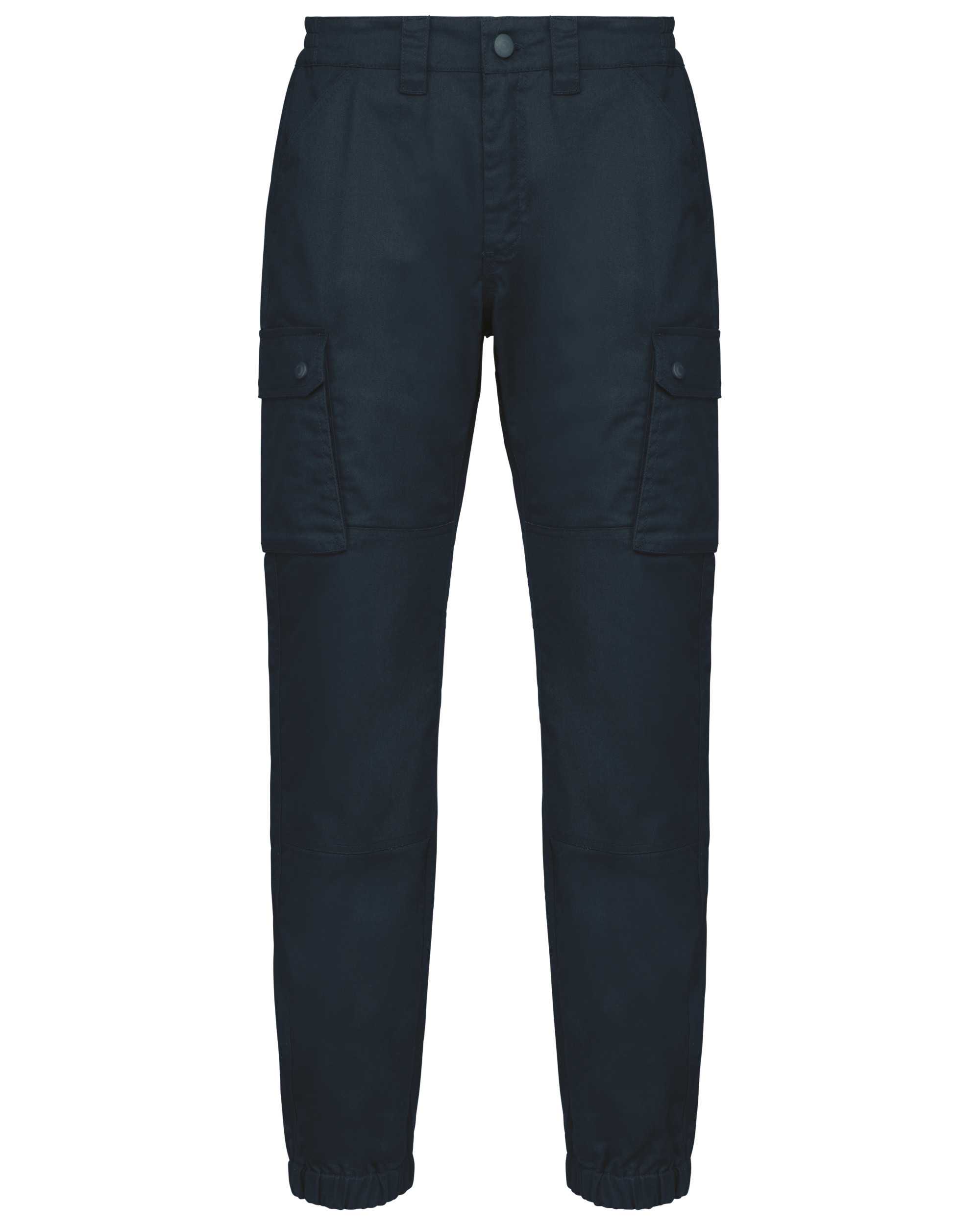 Pantalón cargo unisex con bajo elástico Navy