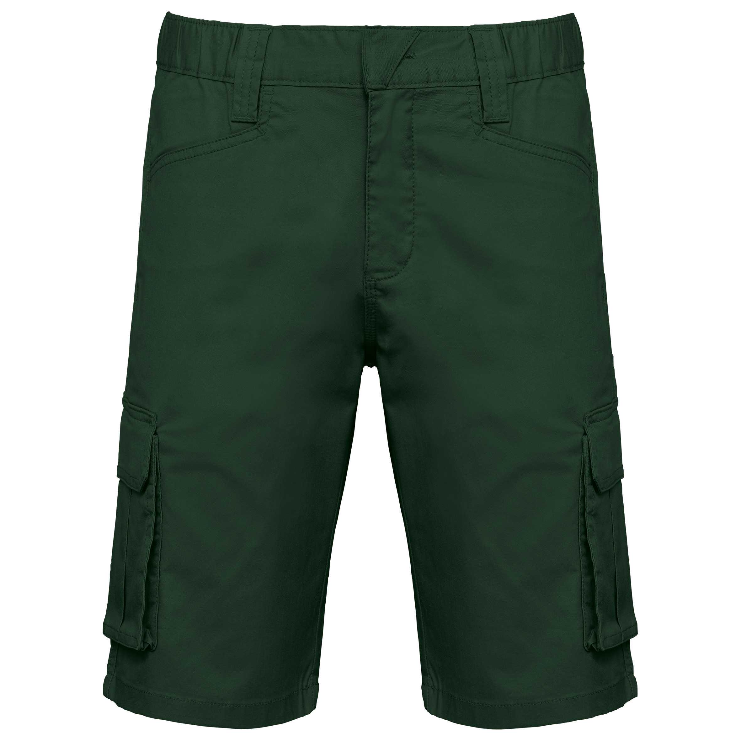 Bermuda multibolsillos ecorresponsable hombre Forest Green