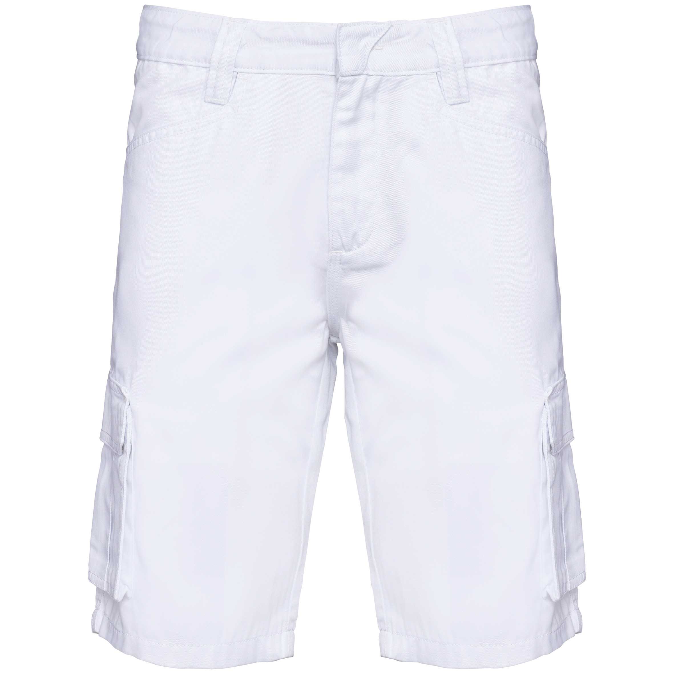 Bermuda multibolsillos ecorresponsable hombre White