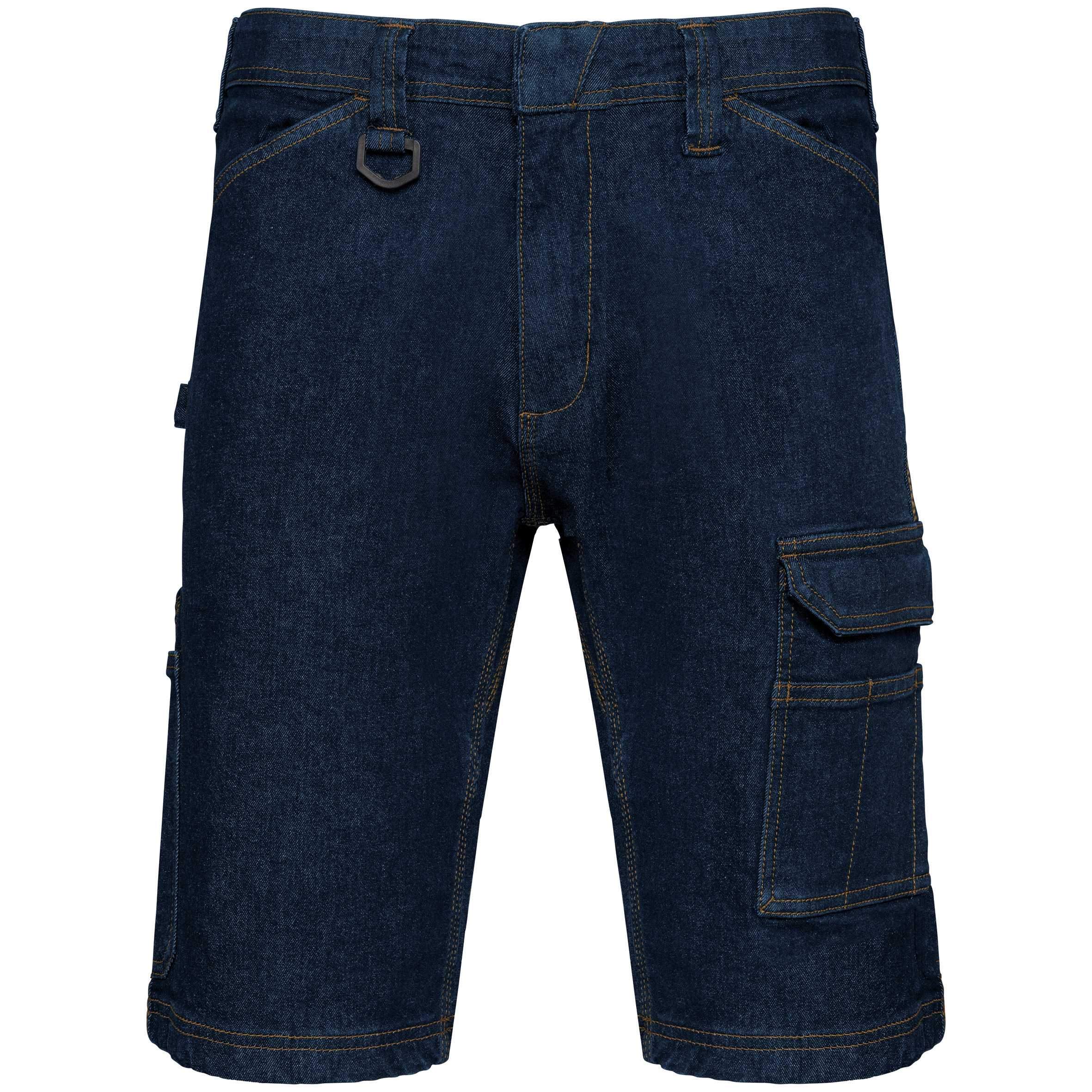 Bermuda denim multibolsillos hombre Blue Rinse