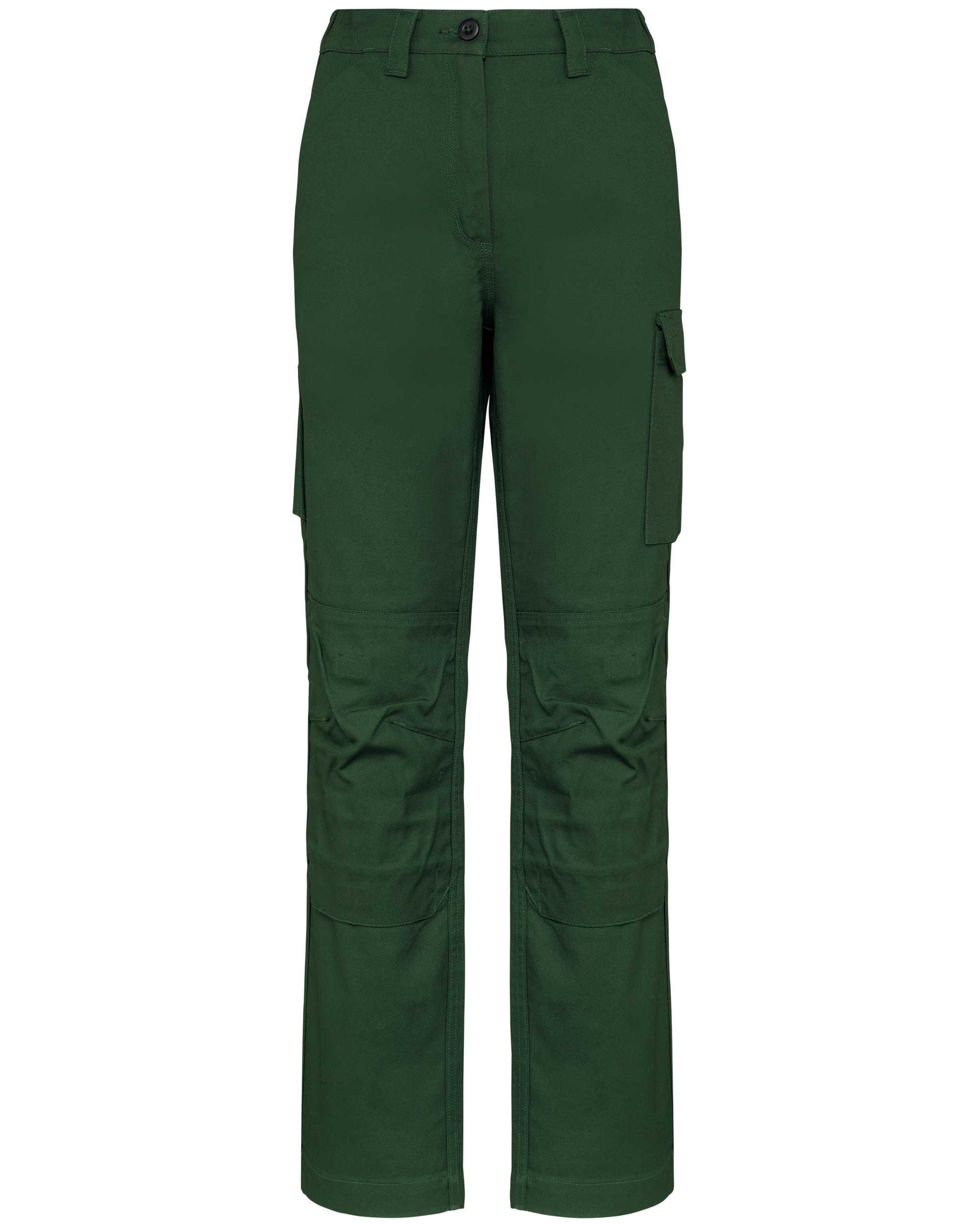Pantalón de trabajo multibolsillos mujer Forest Green