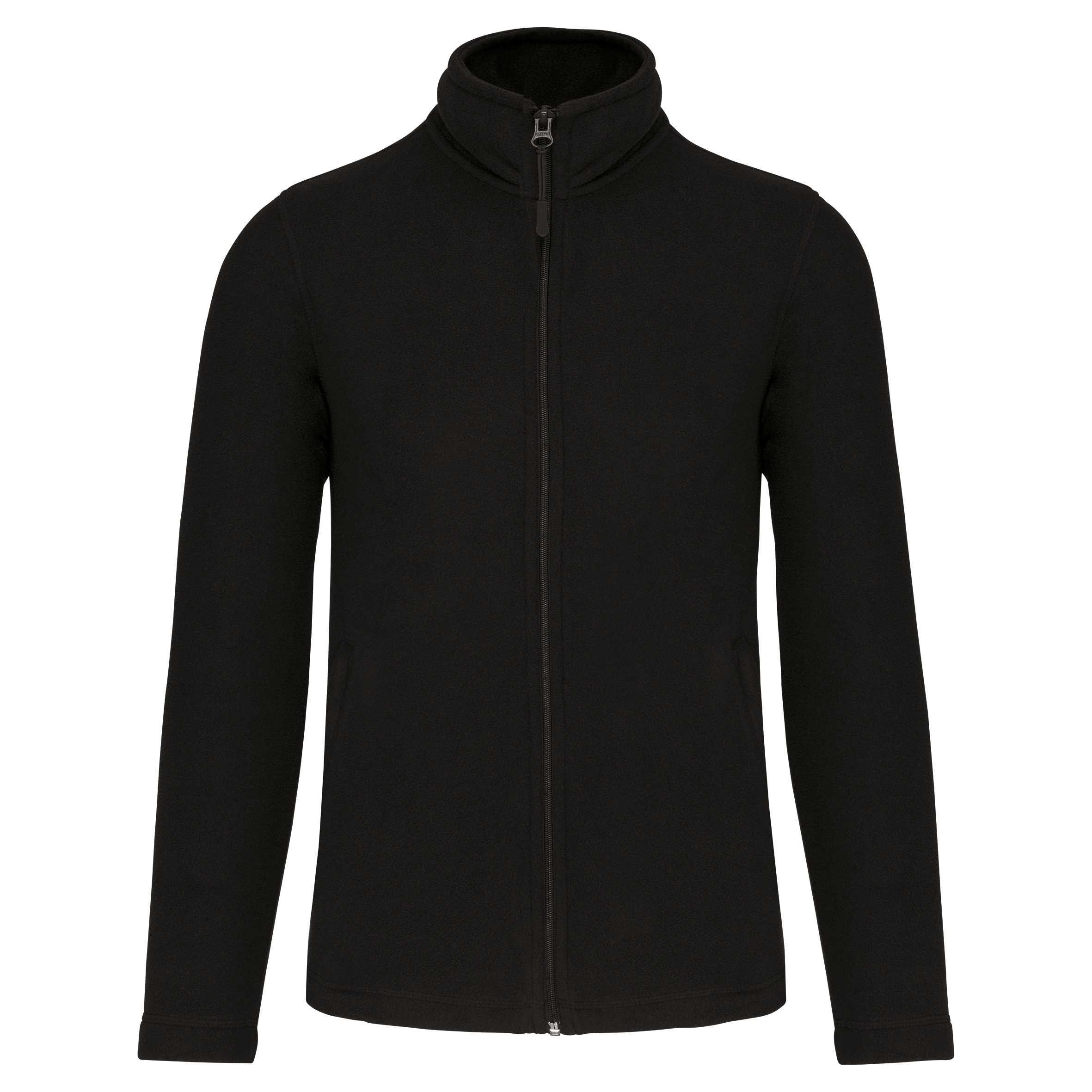 Chaqueta micropolar con cremallera Black