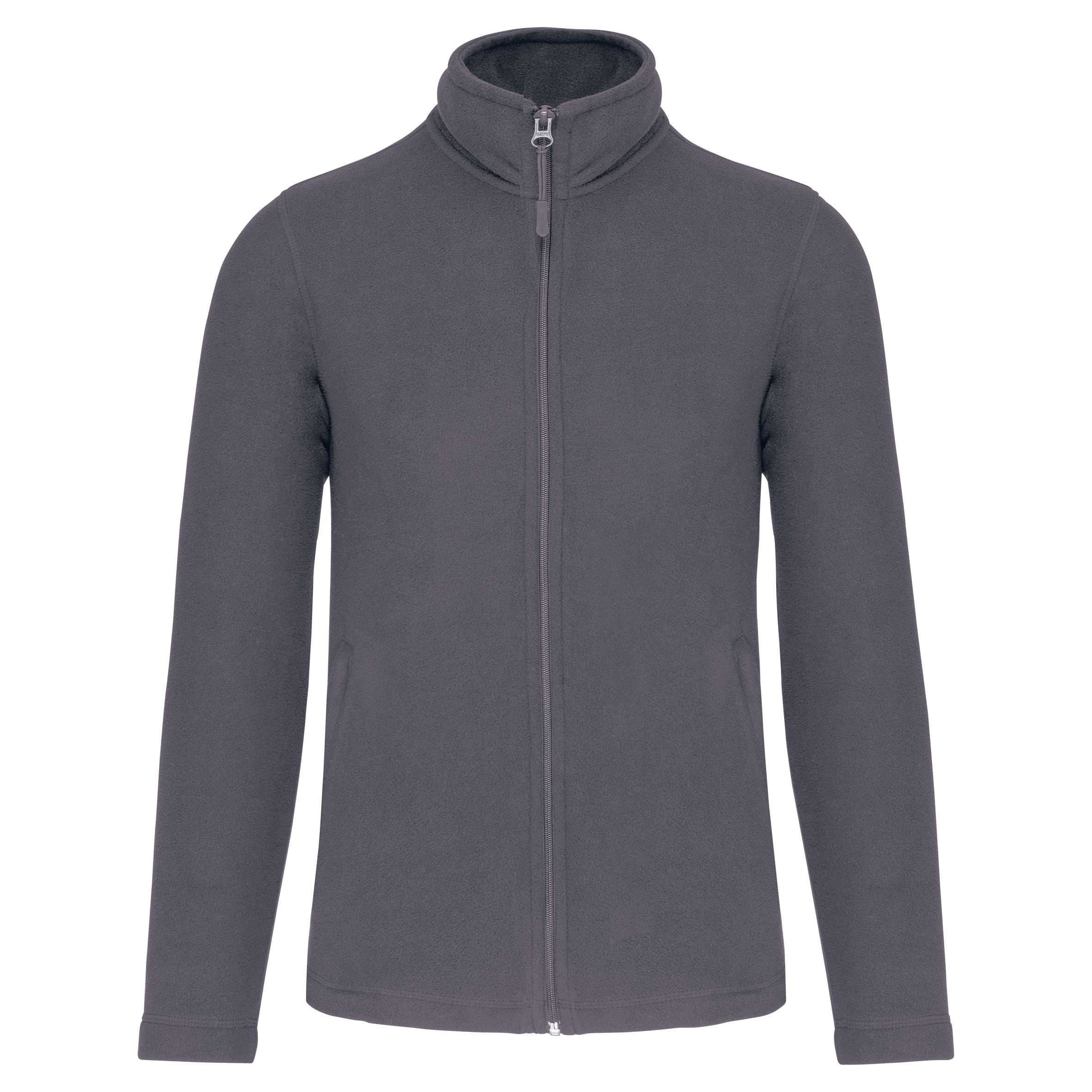 Chaqueta micropolar con cremallera Convoy Grey