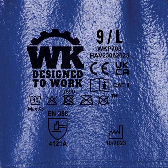 Guantes de manipulación para entornos húmedos Royal Blue