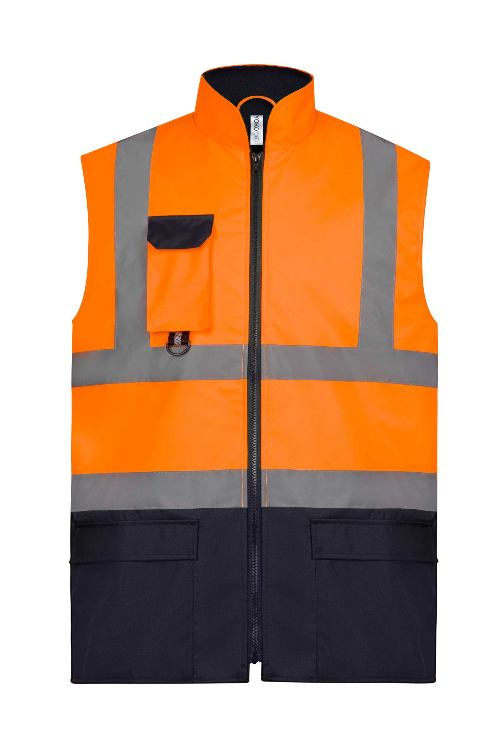Chaleco Alta Visibilidad acolchado Hi Vis Orange / Navy