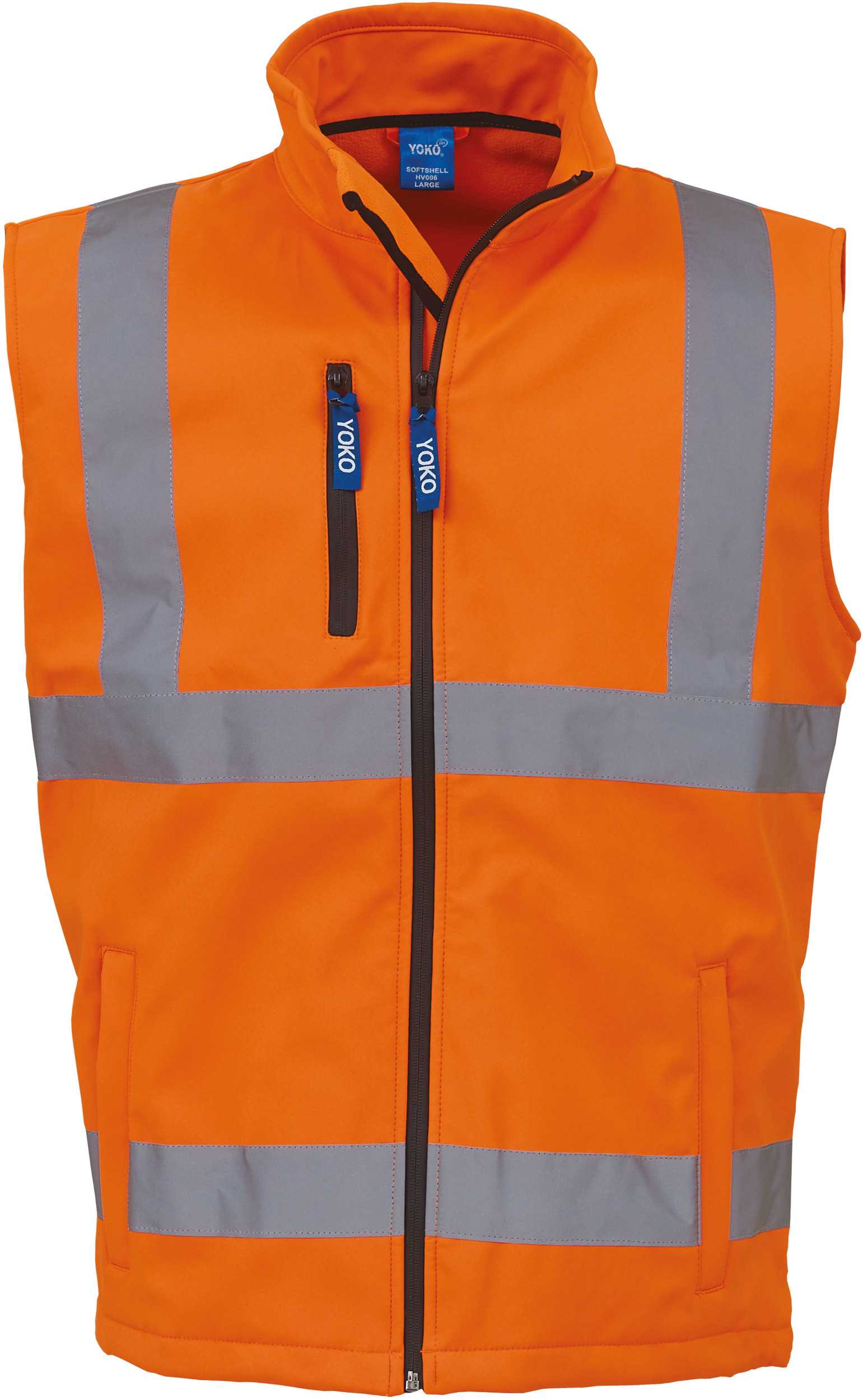 Chaleco Softshell alta visibilidad Hi Vis Orange