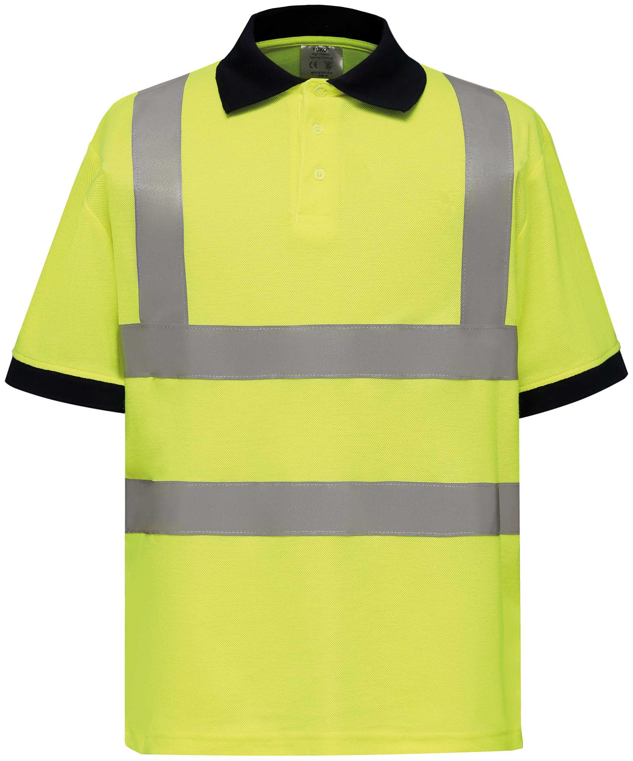Polo alta visibilidad manga corta Hi Vis Yellow