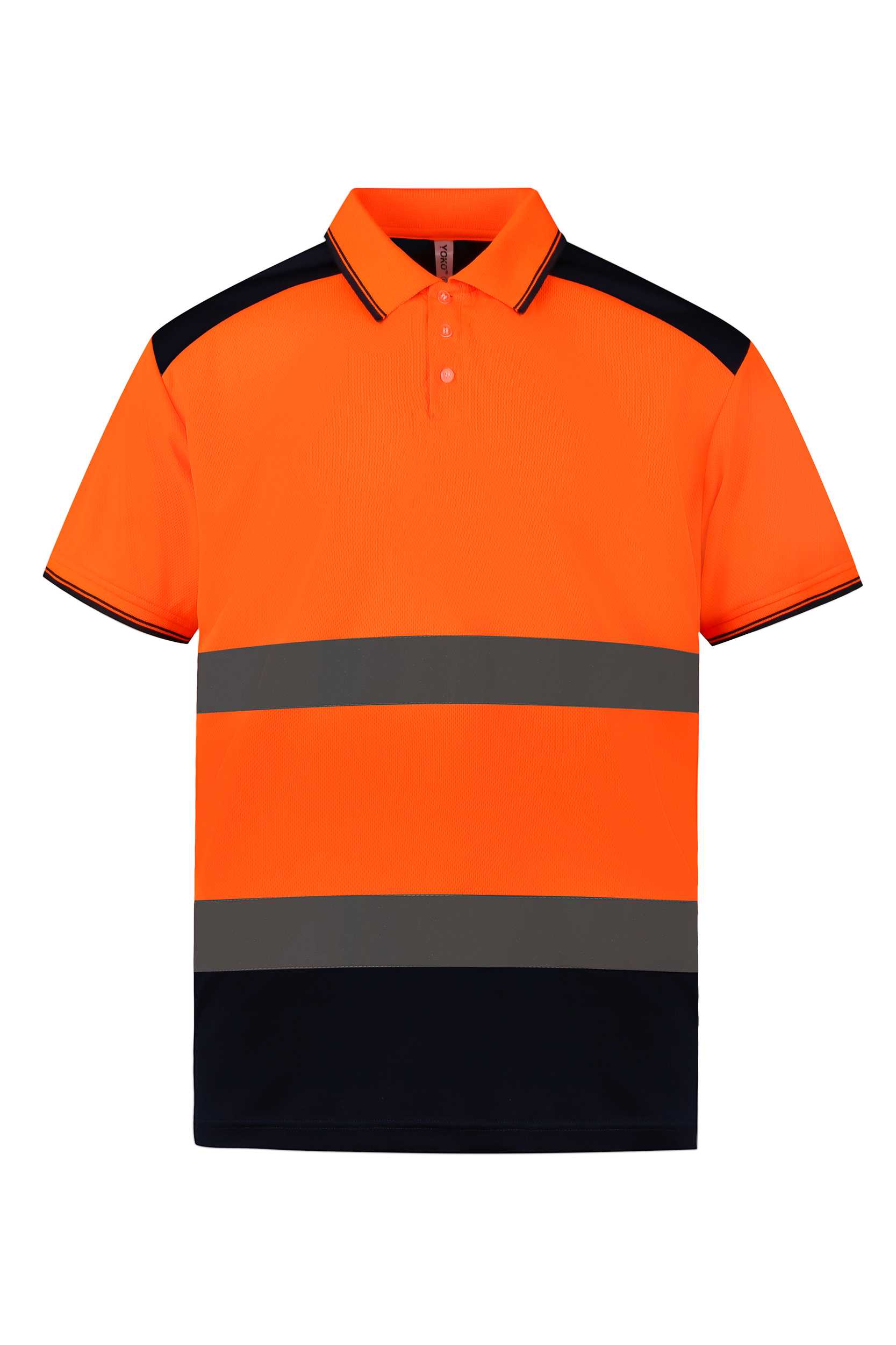Polo Hi-Vis (Alta Visibilidad) Bicolor Hi Vis Orange / Navy