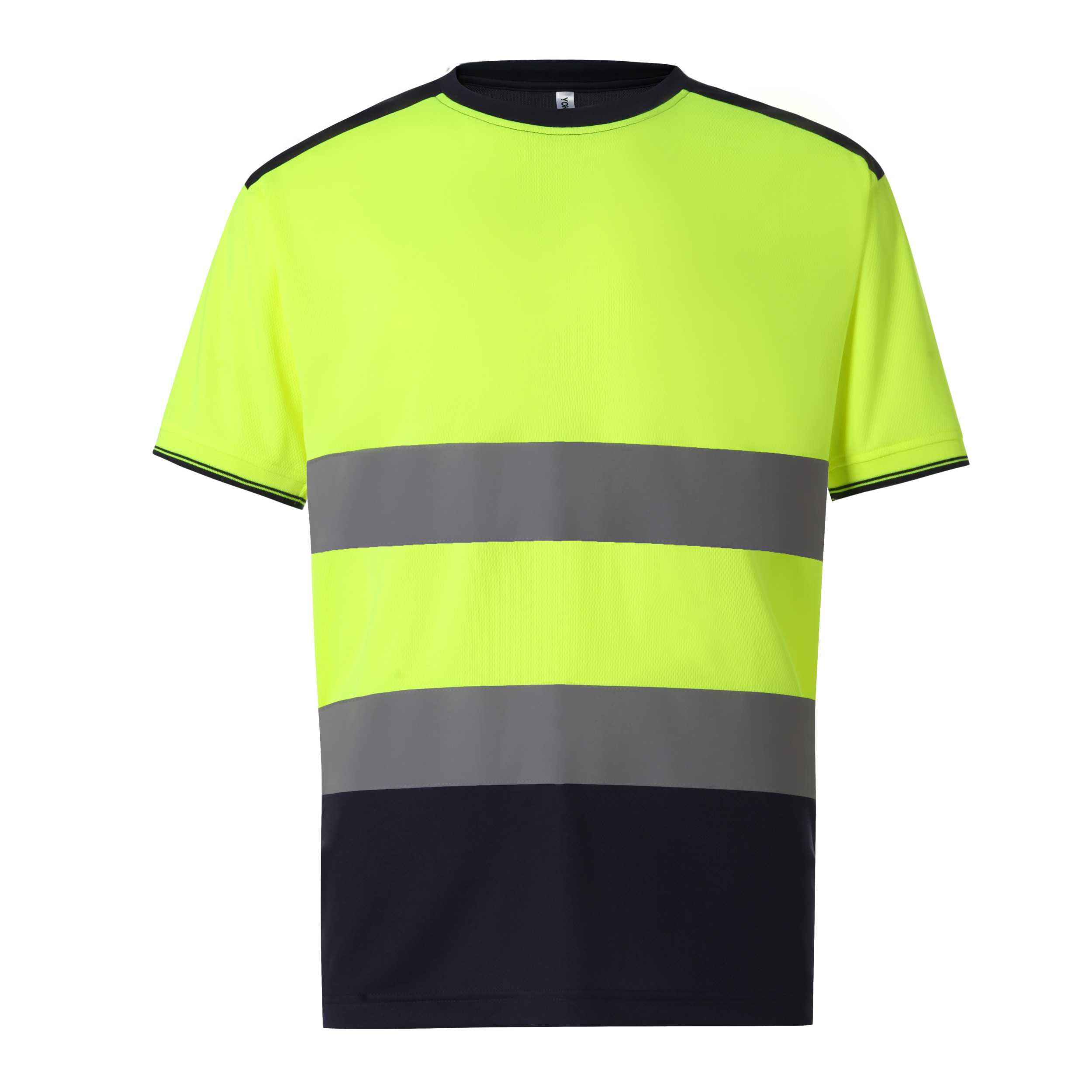 Camiseta bicolor Hi-vis Hi Vis Yellow / Navy