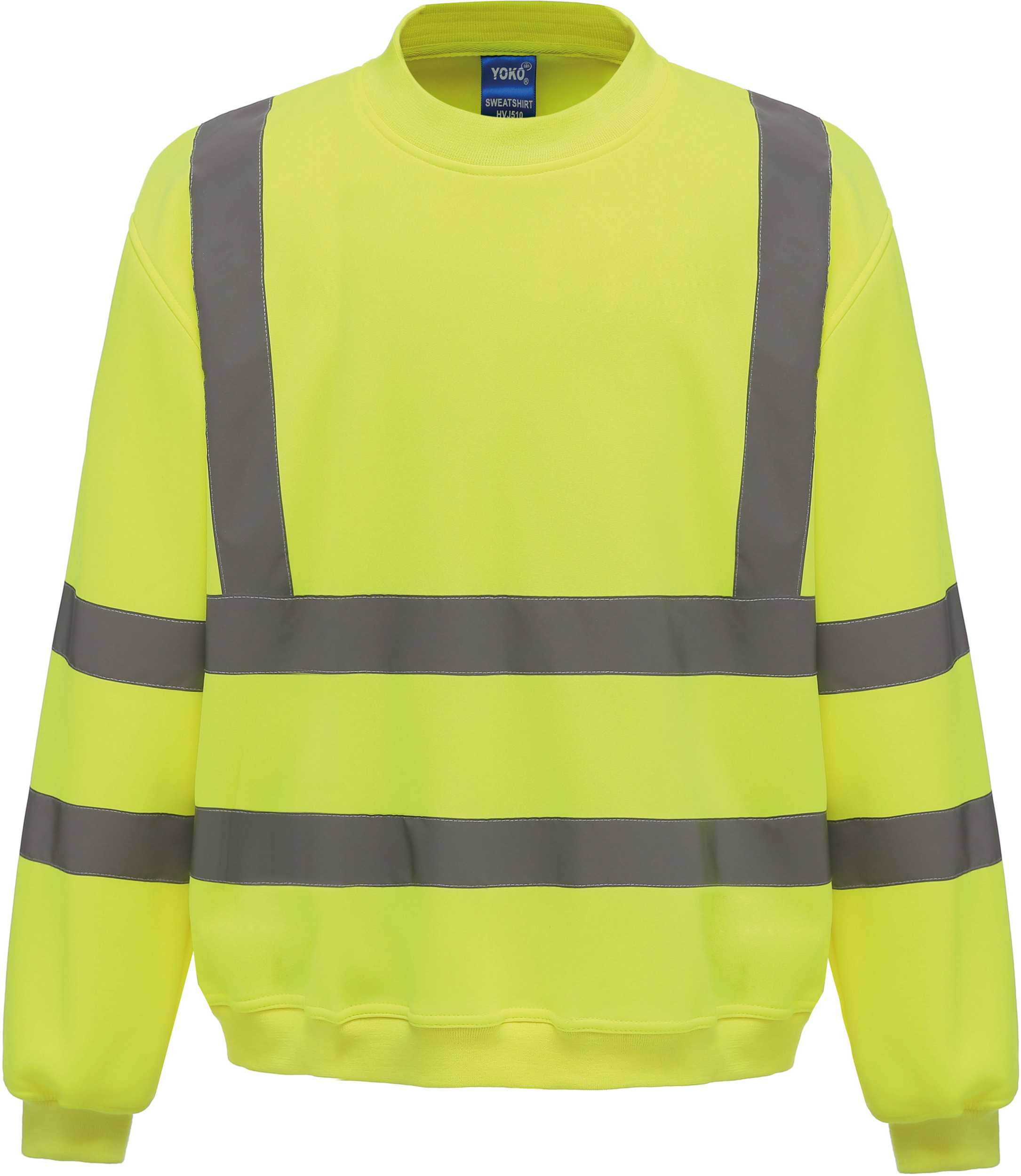 Sudadera alta visibilidad cuello redondo Hi Vis Yellow