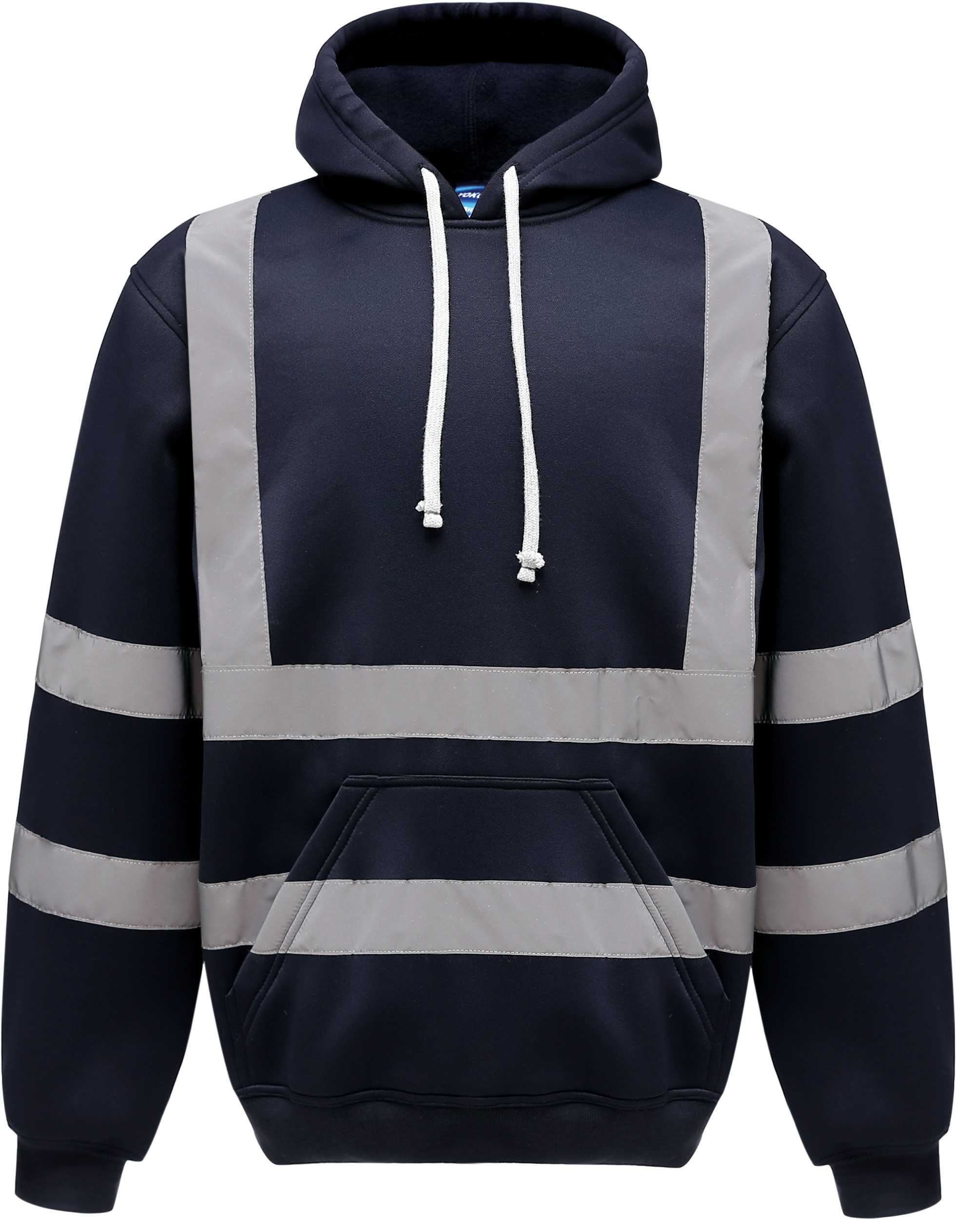 Sudadera alta visibilidad capucha Navy