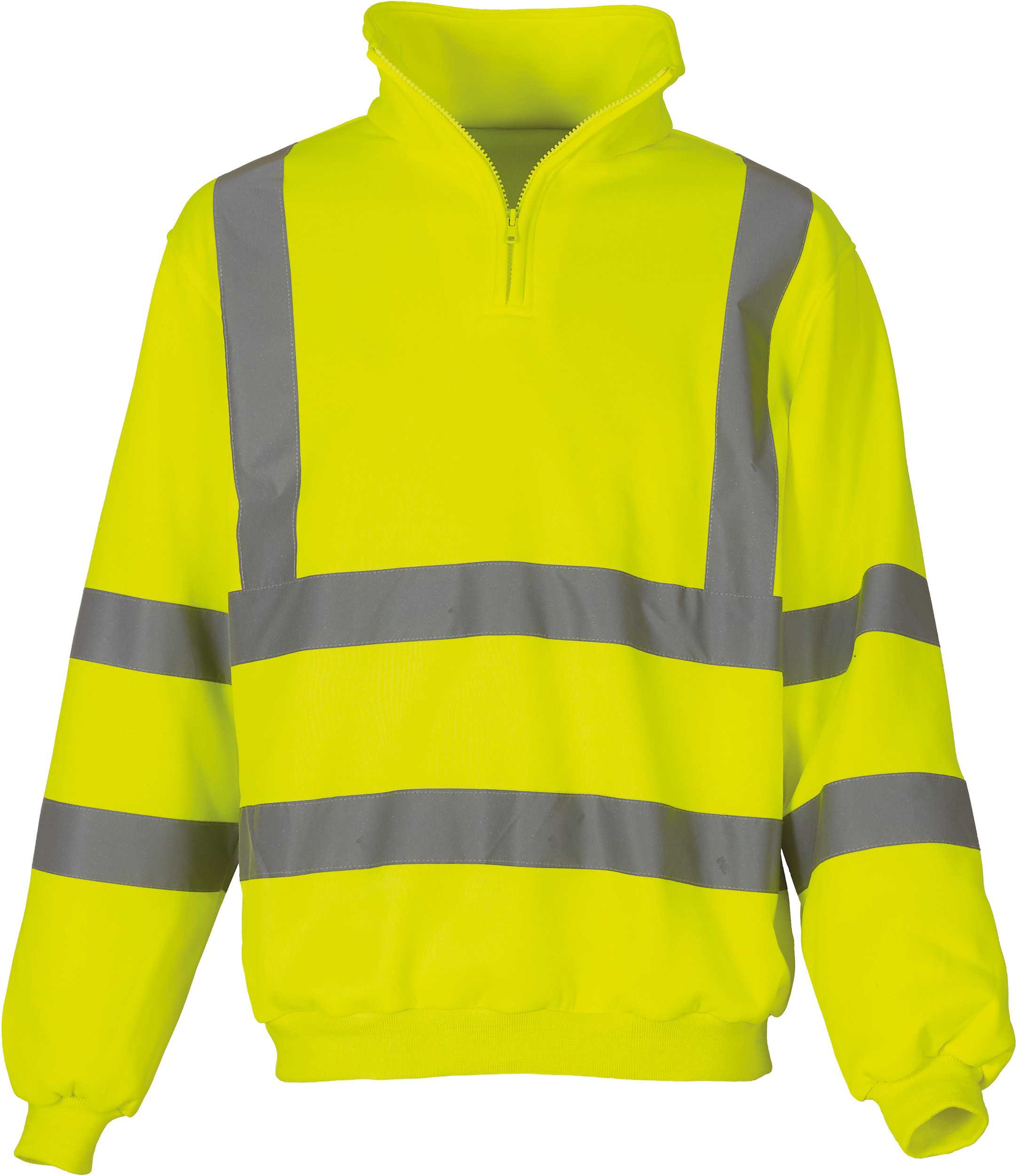 Sudadera alta visibilidad 1/4 cremallera Hi Vis Yellow