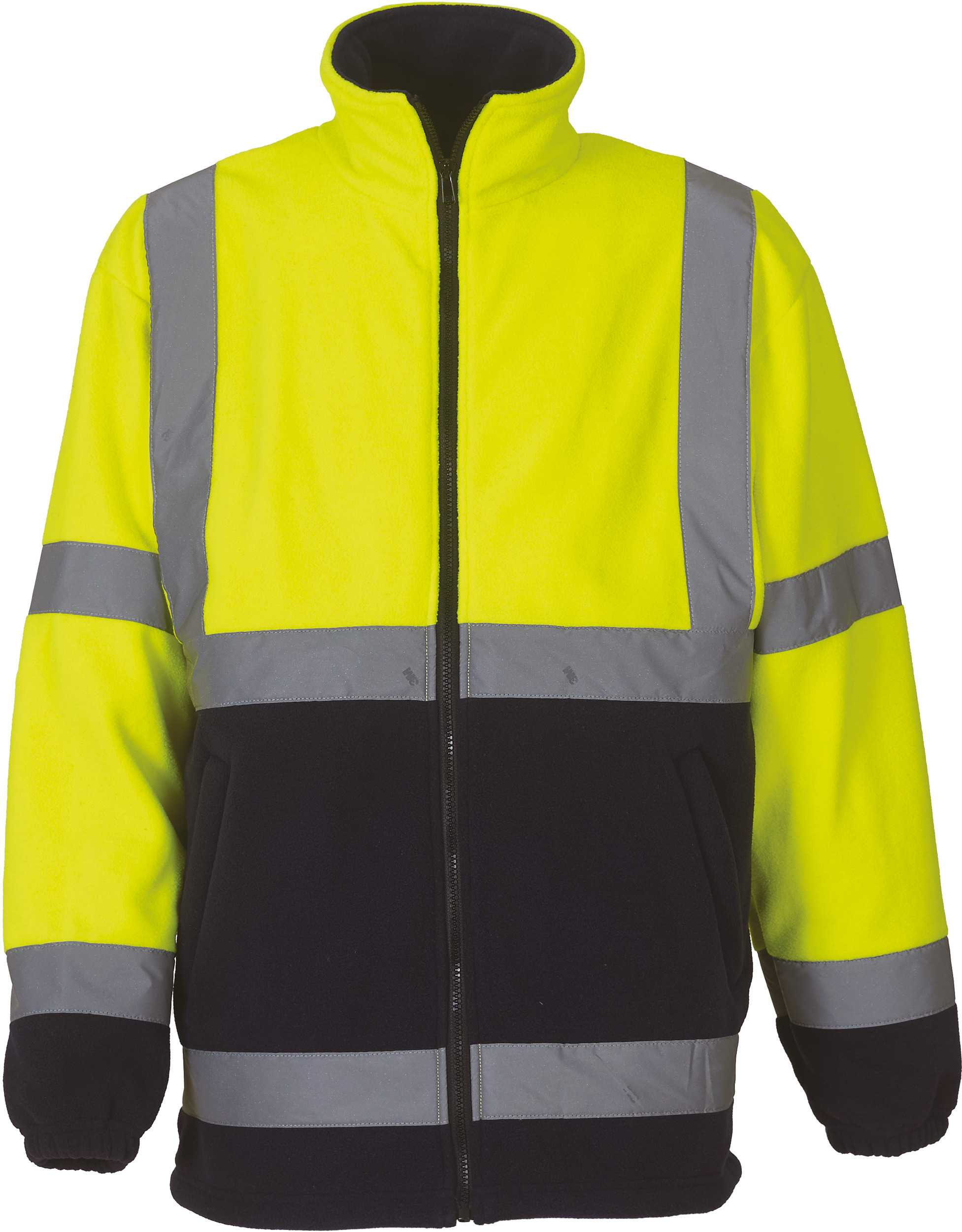 Chaqueta polar de alta visibilidad Hi Vis Yellow / Navy
