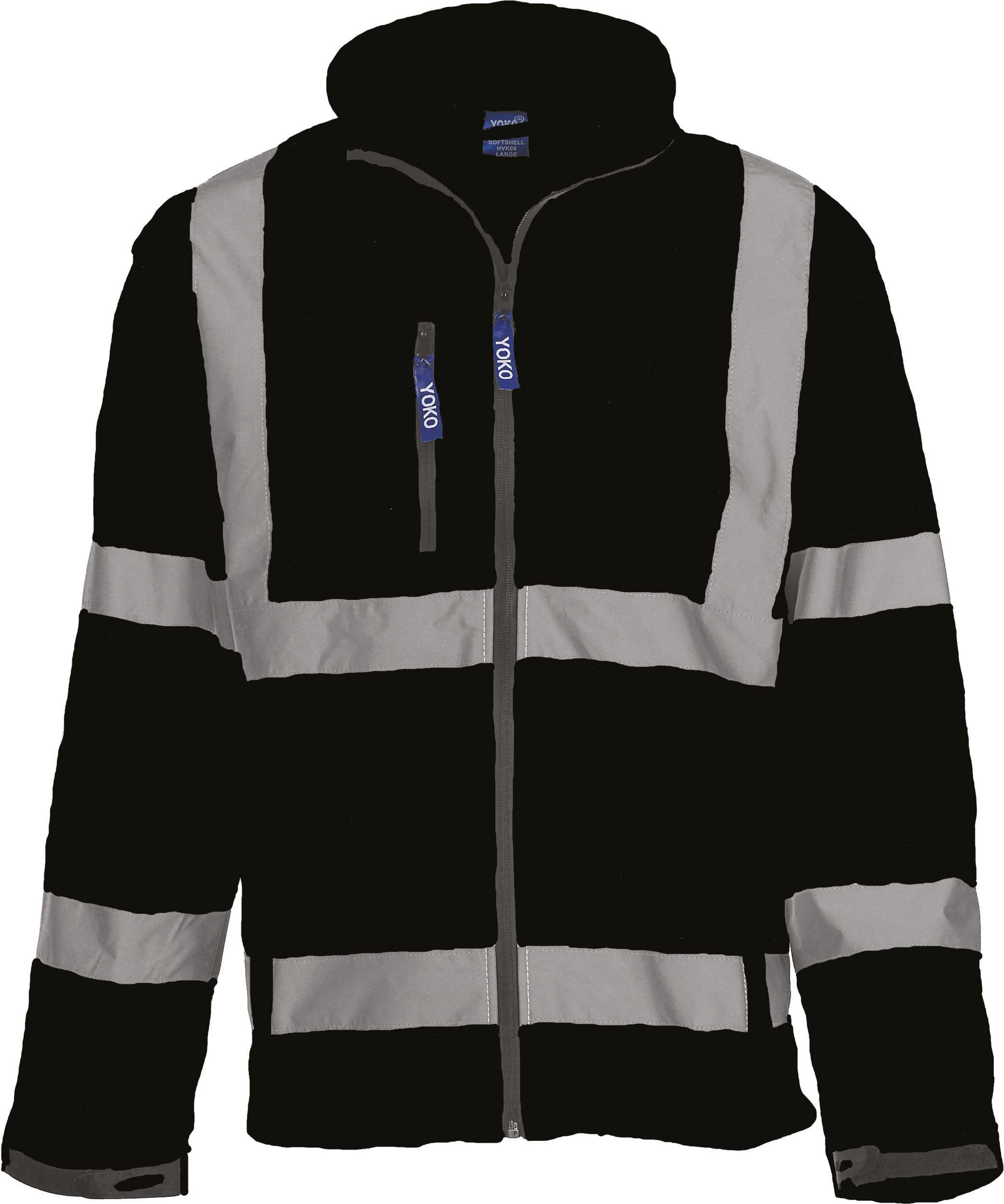Chaqueta Softshell alta visibilidad Black