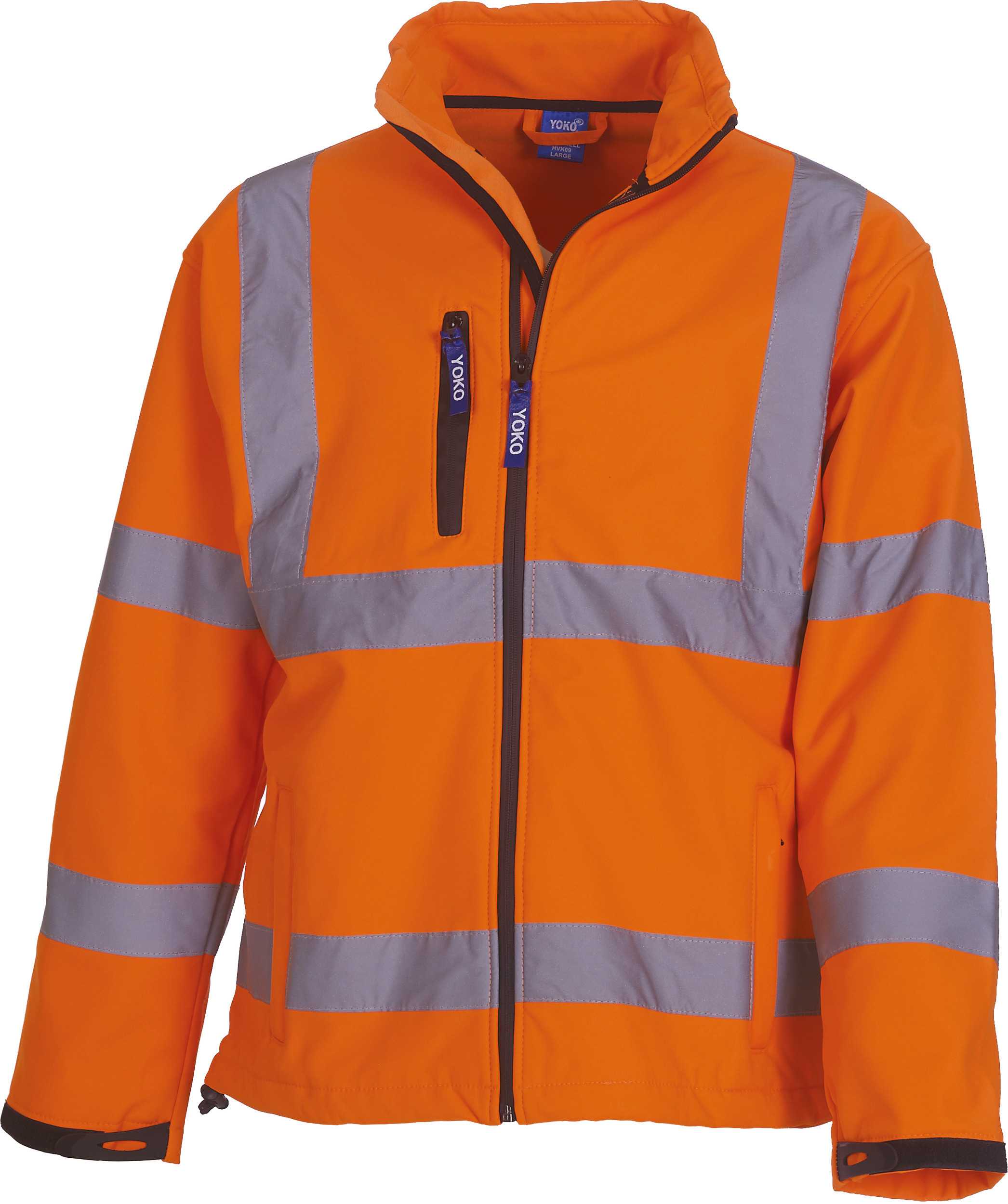 Chaqueta Softshell alta visibilidad Hi Vis Orange