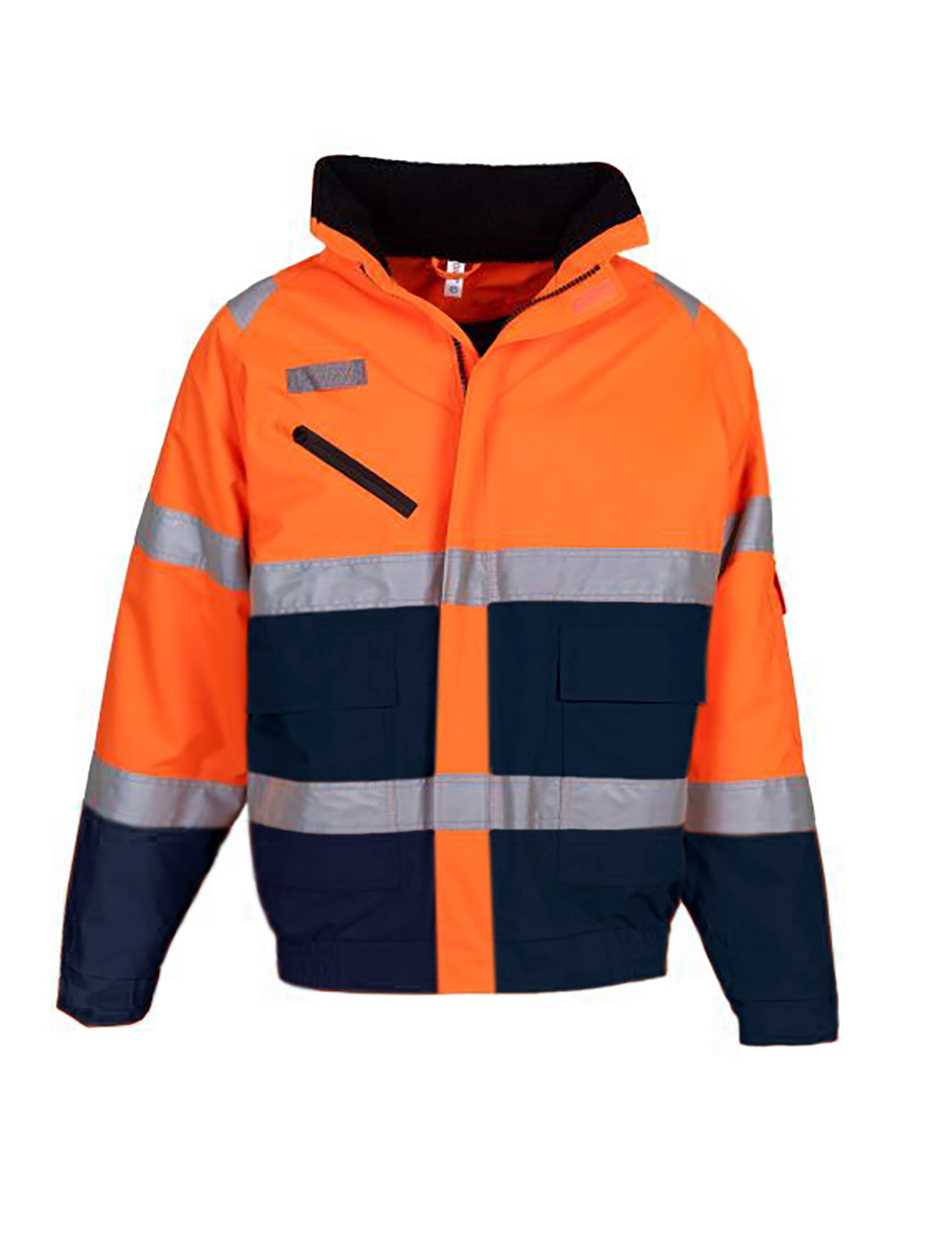 Chaqueta His-vis Fontaine Hi Vis Orange / Navy