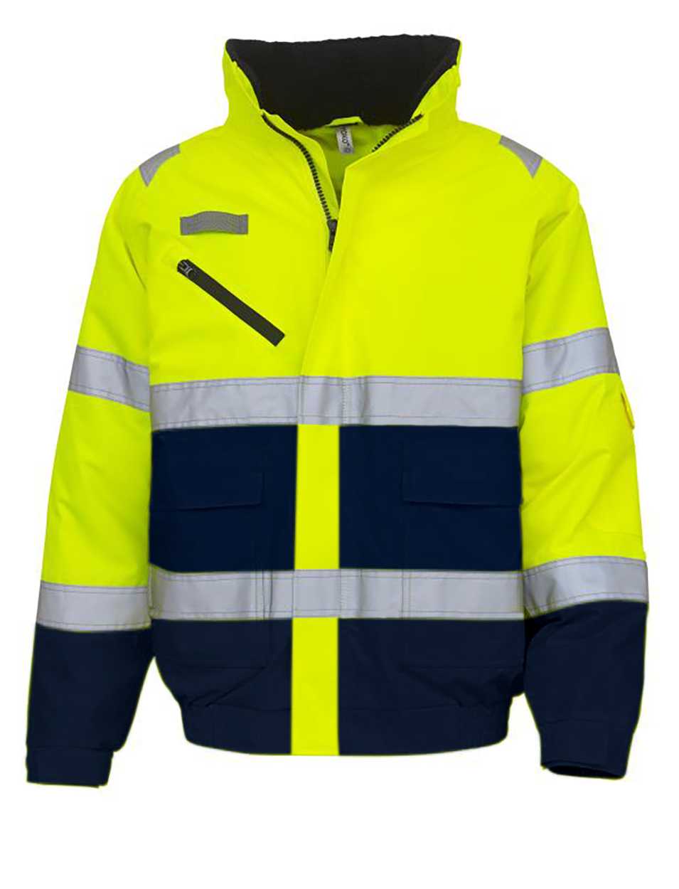 Chaqueta His-vis Fontaine Hi Vis Yellow / Navy