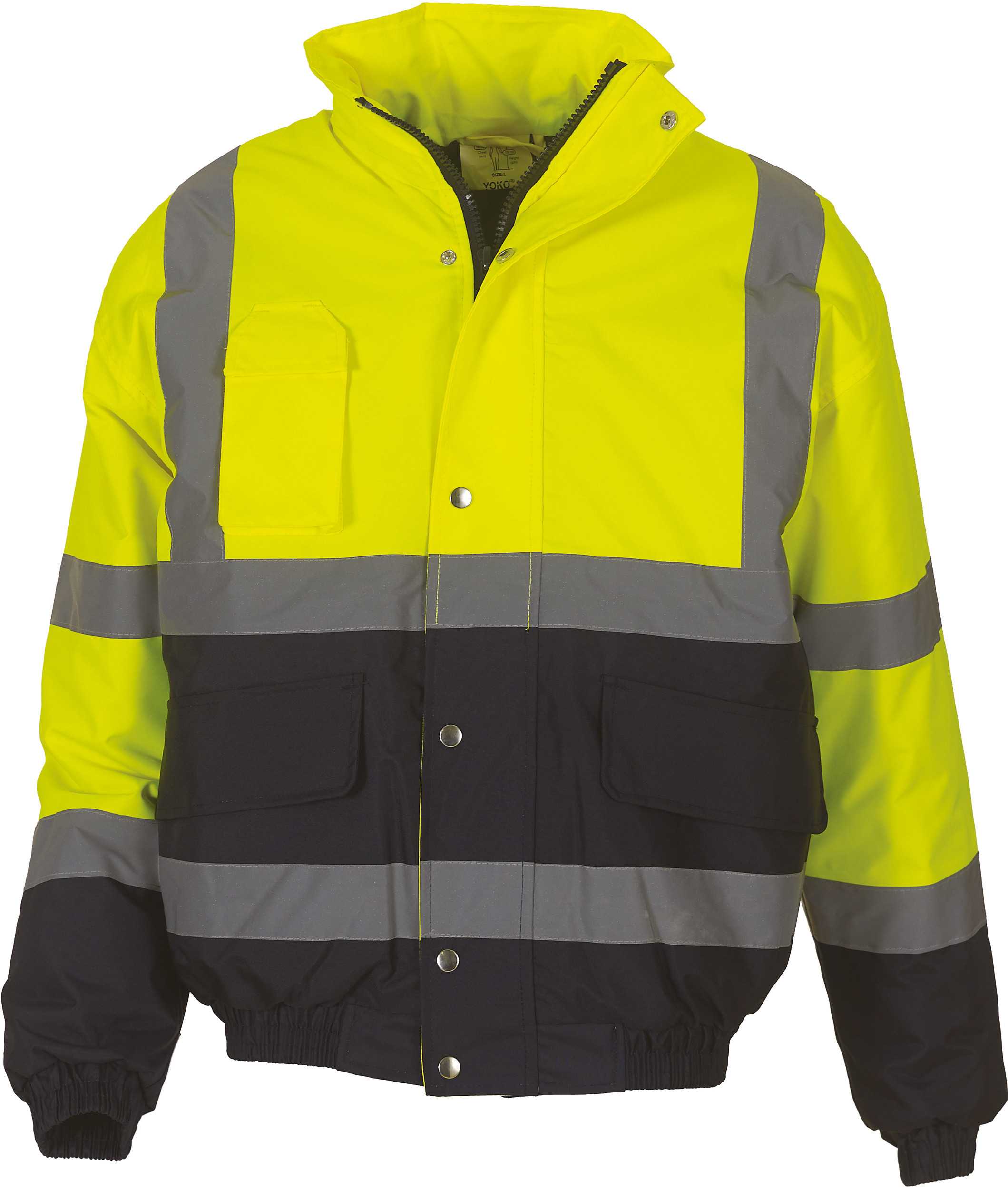 Cazadora alta visibilidad bicolor Hi Vis Yellow / Navy