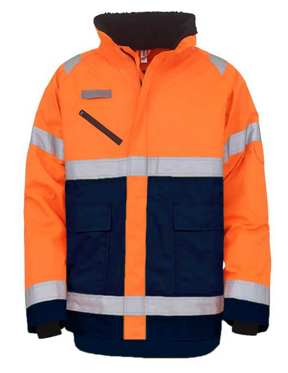 Chaqueta "Fontaine Storm" alta visibilidad Hi Vis Orange / Navy