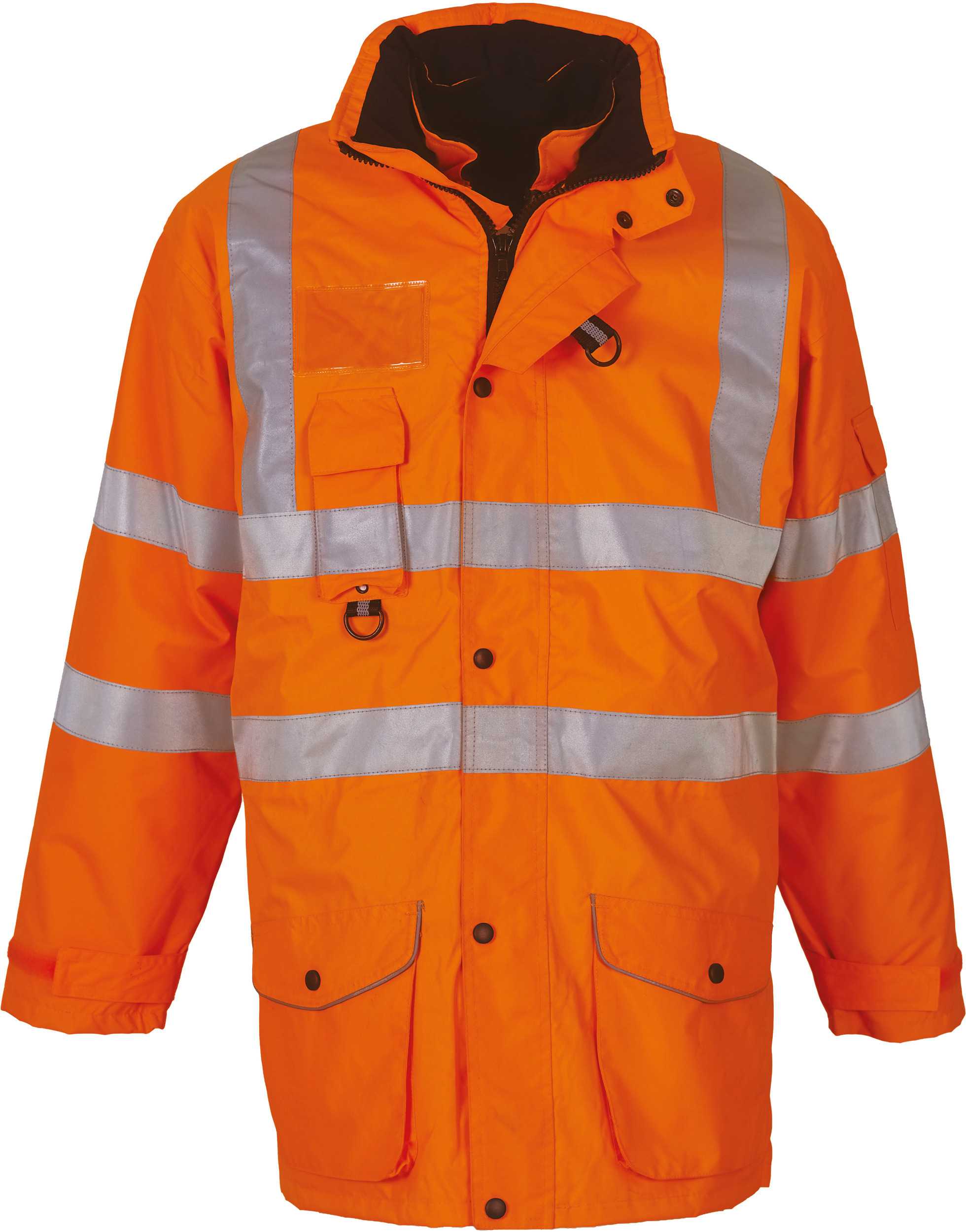 Parka de seguridad alta visibilidad 7 en 1 Hi Vis Orange