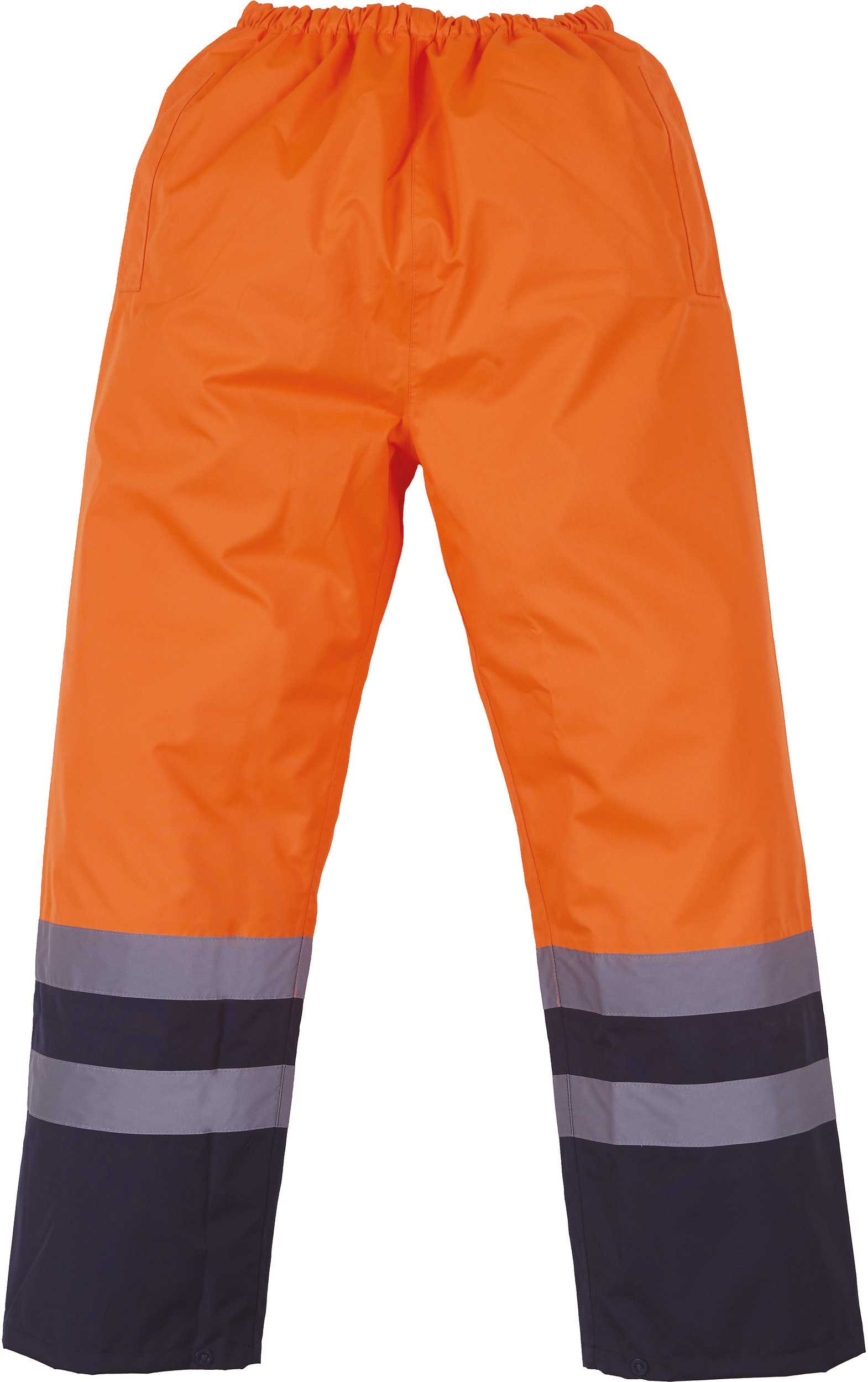 Sobrepantalón de alta visibilidad impermeable Hi Vis Orange / Navy