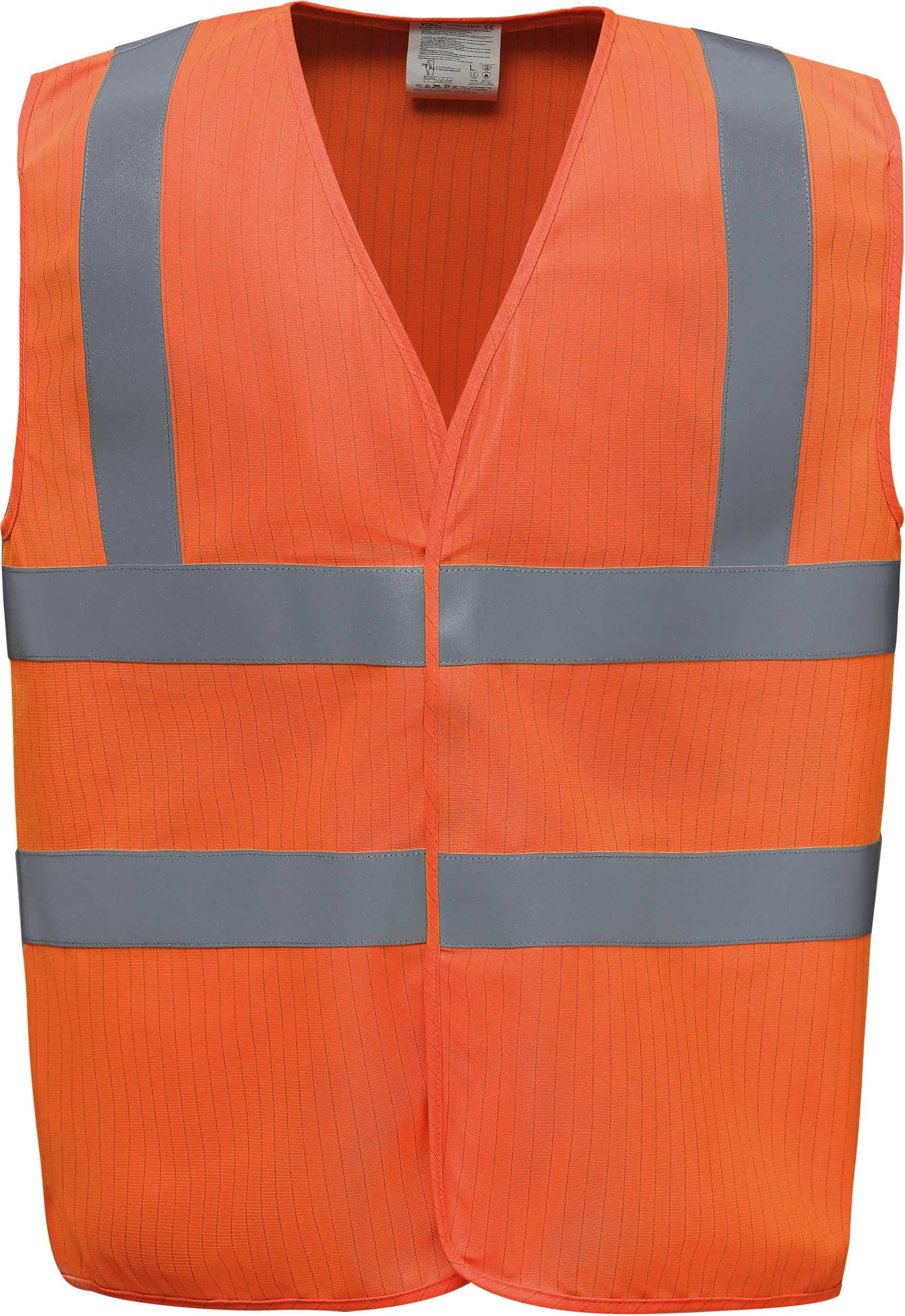 Chaleco alta visibilidad, LSF (calor y llamas) y antiestático Hi Vis Orange