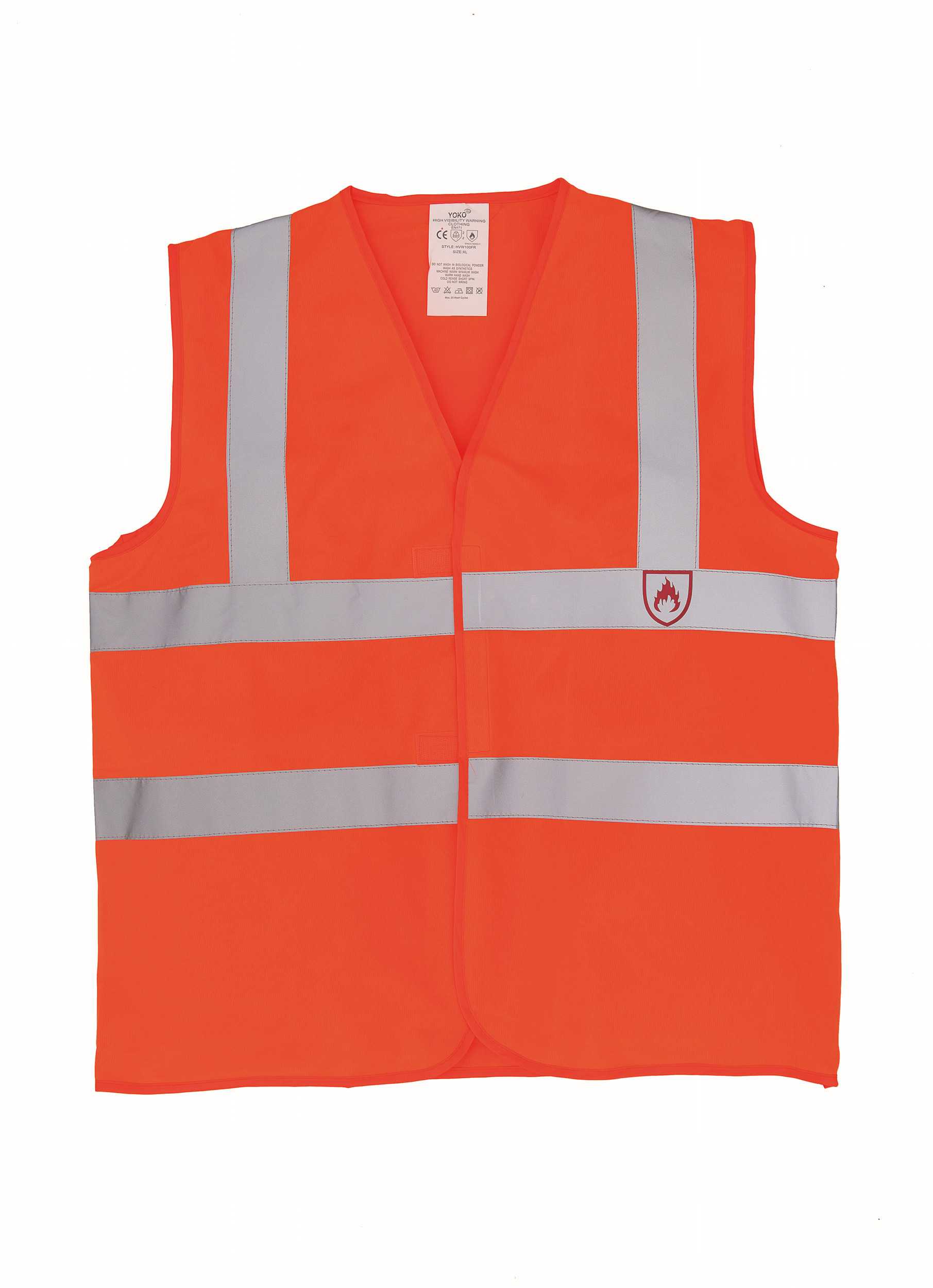 Chaleco alta visibilidad, LSF (calor y llamas) Hi Vis Orange