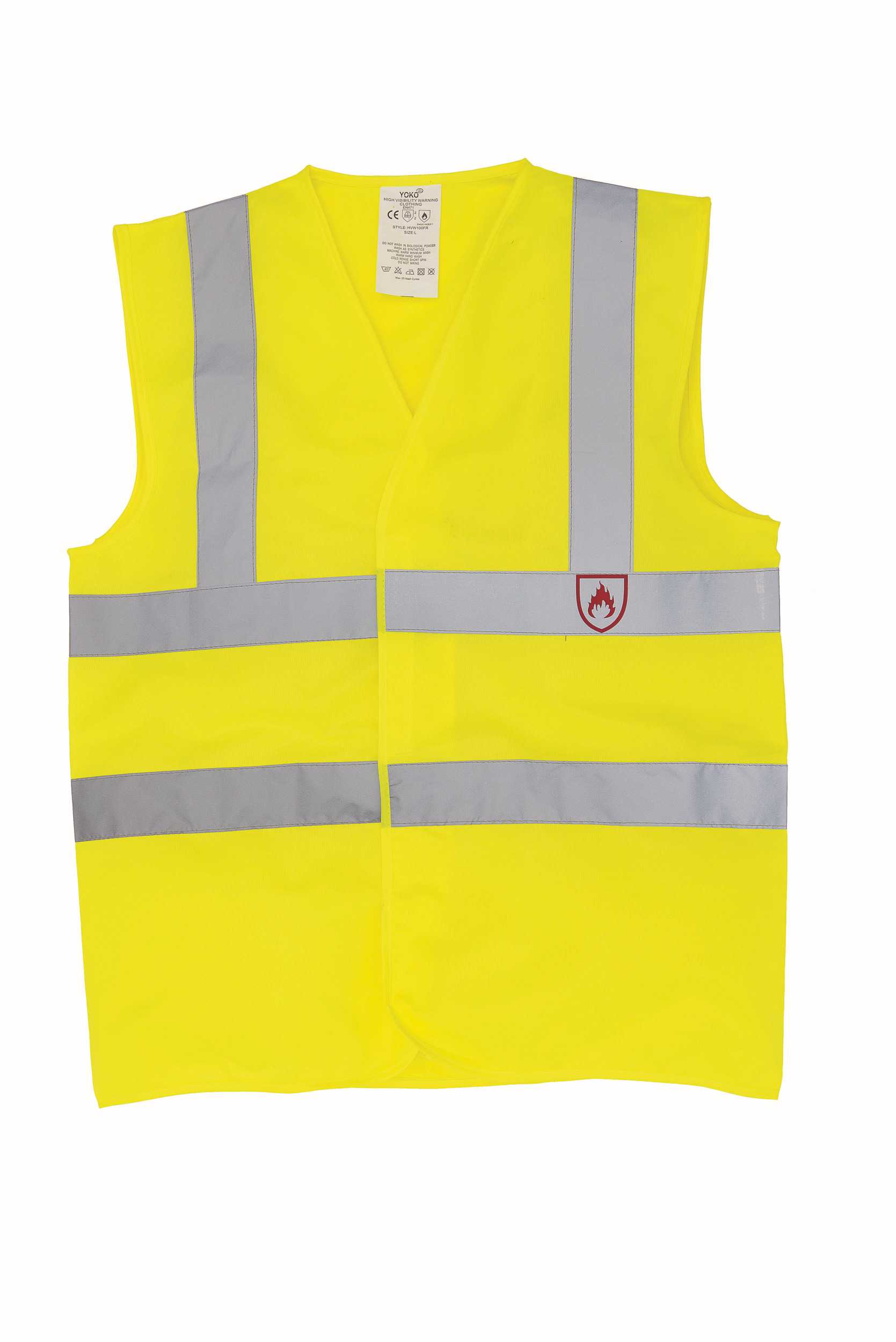 Chaleco alta visibilidad, LSF (calor y llamas) Hi Vis Yellow