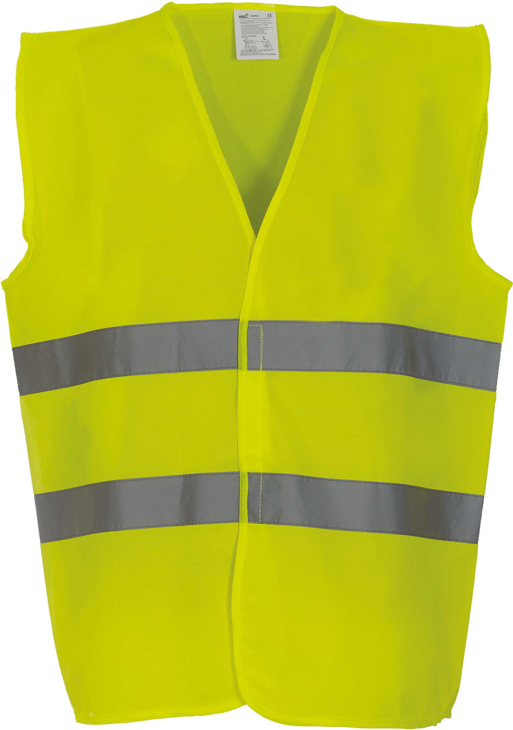 Chaleco con dos tiras de alta visibilidad Hi Vis Yellow