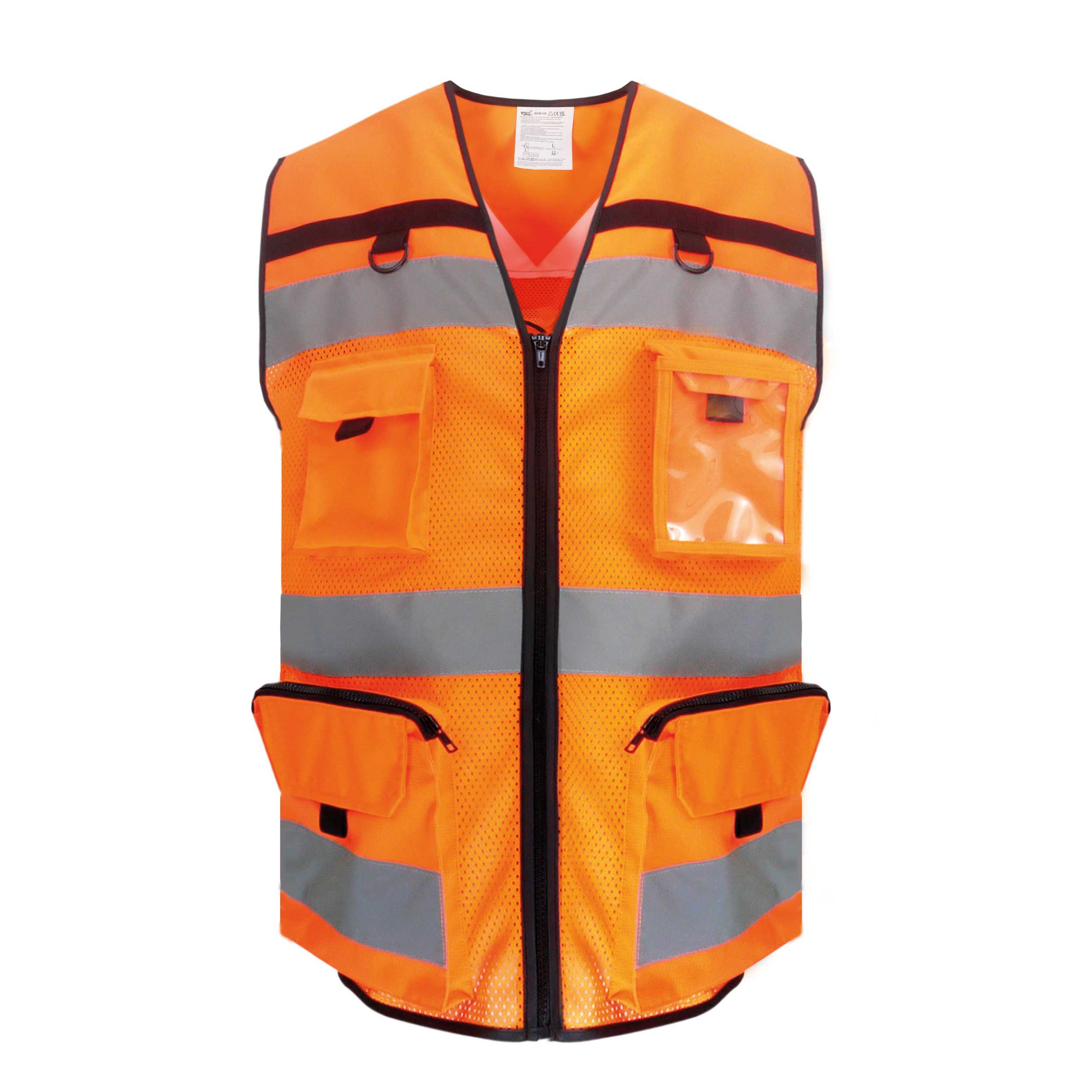 Chaleco de alta visibilidad rip stop Hi Vis Orange Mesh