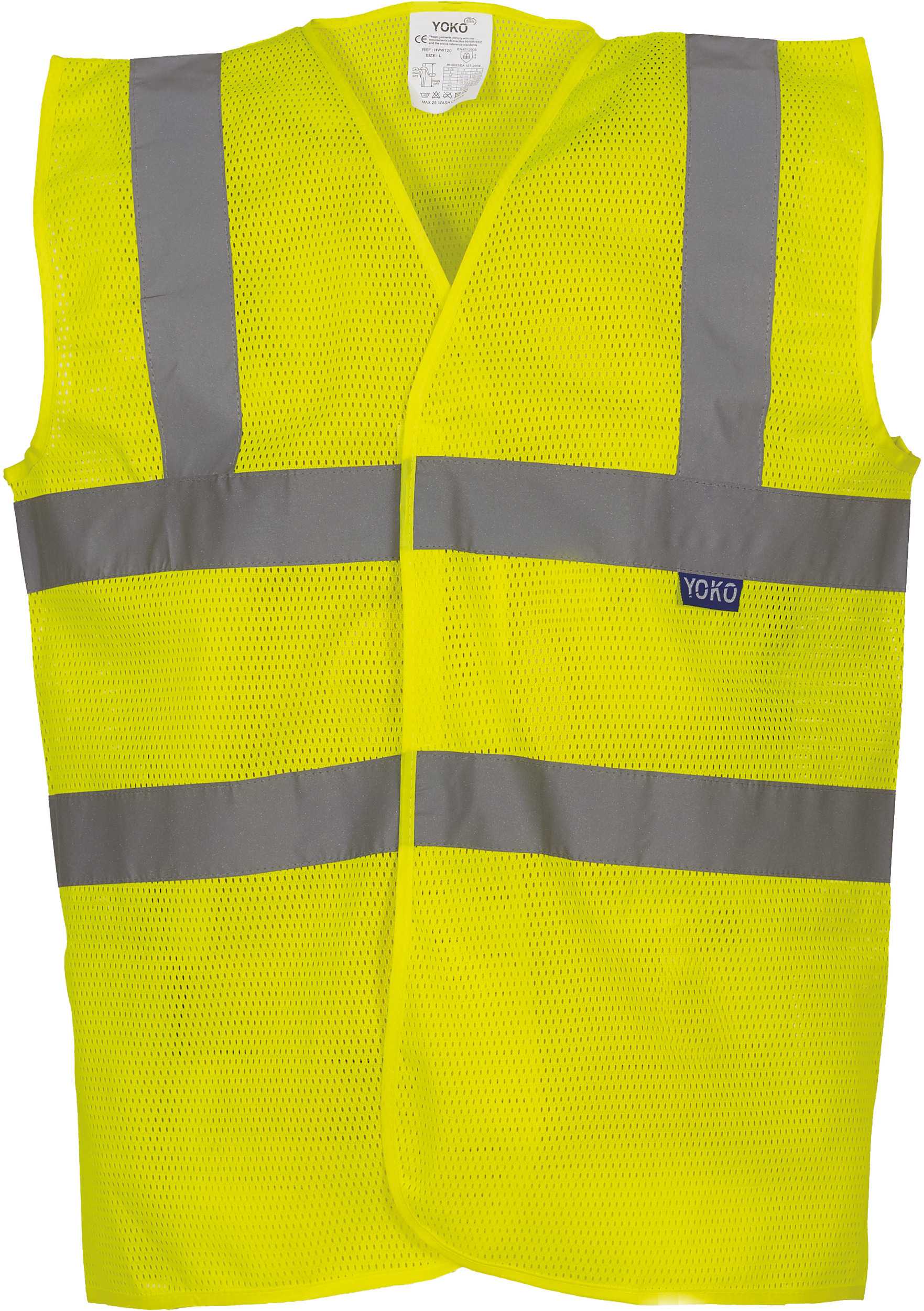 Chaleco alta visibilidad con malla reciclada entallada Hi Vis Yellow