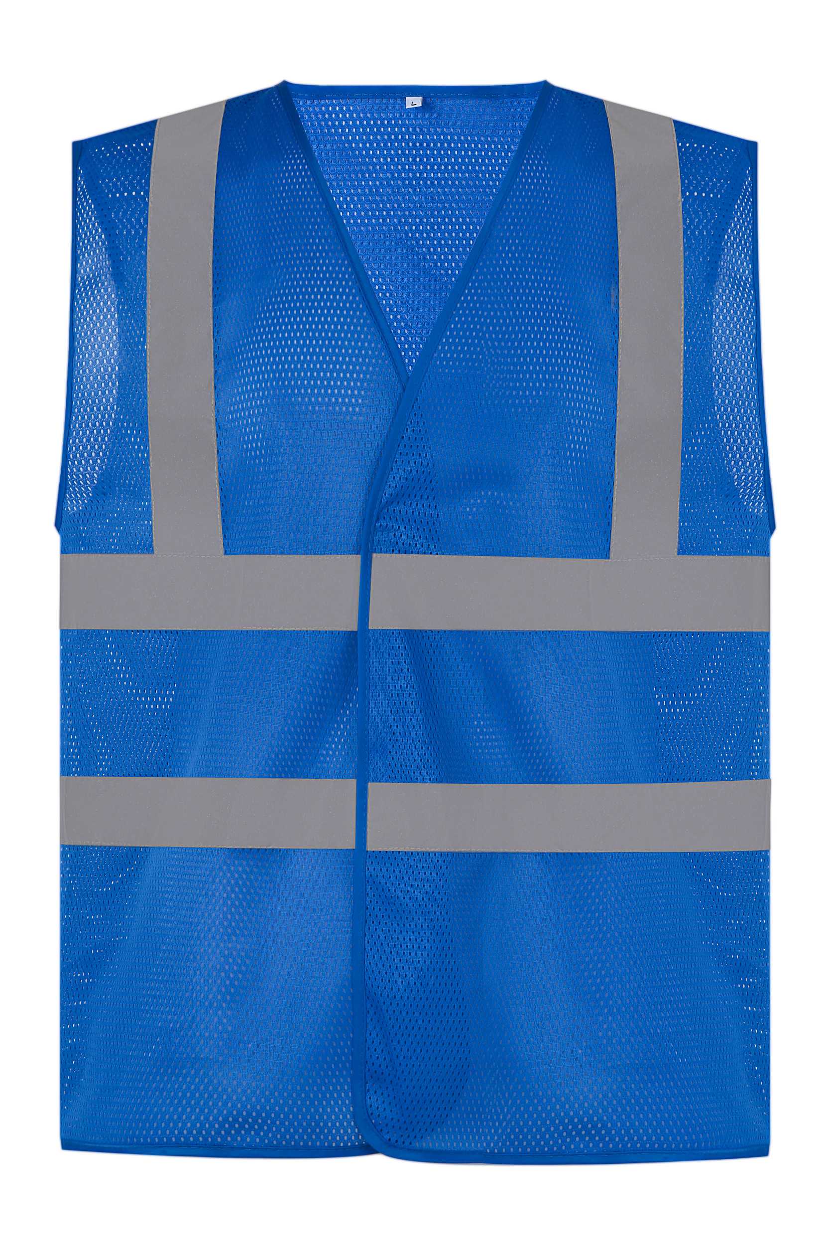 Chaleco alta visibilidad con malla reciclada entallada Royal Blue