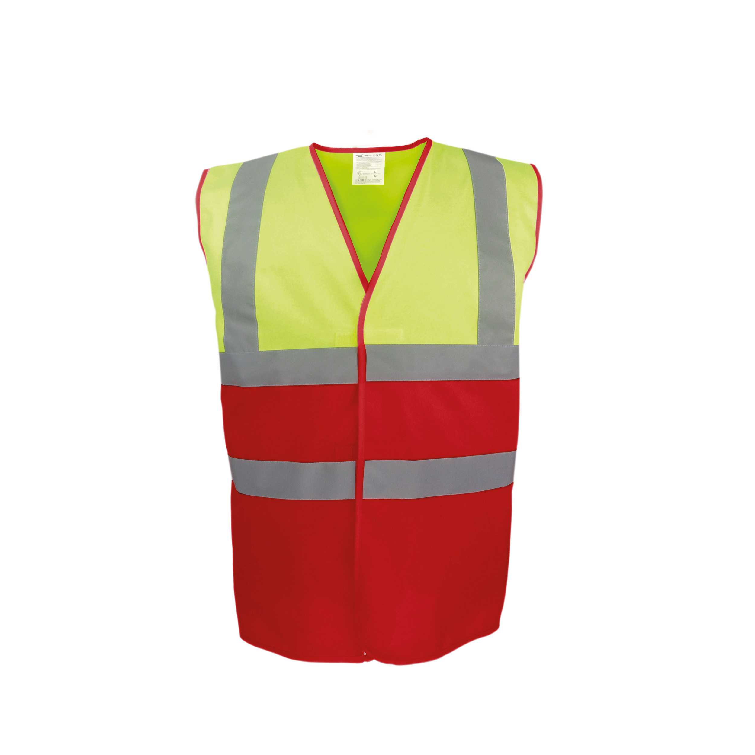 Chaleco de alta visibilidad bicolor Hi Vis Yellow / Red